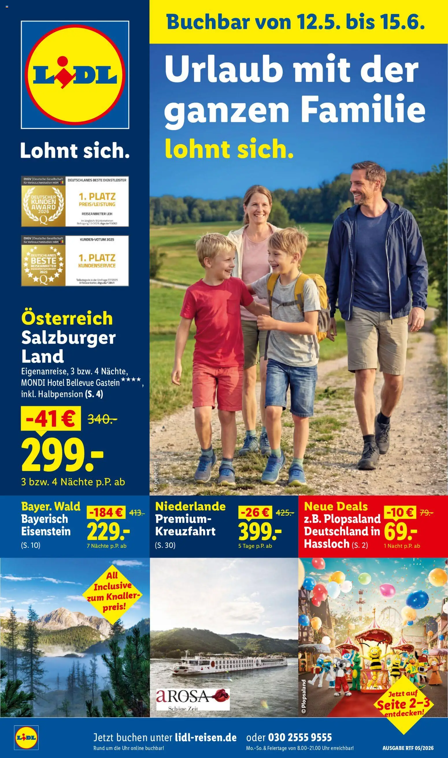 Lidl Reisen Reise-Highlights – gültig ab 12.05.2026 | Seite: 1