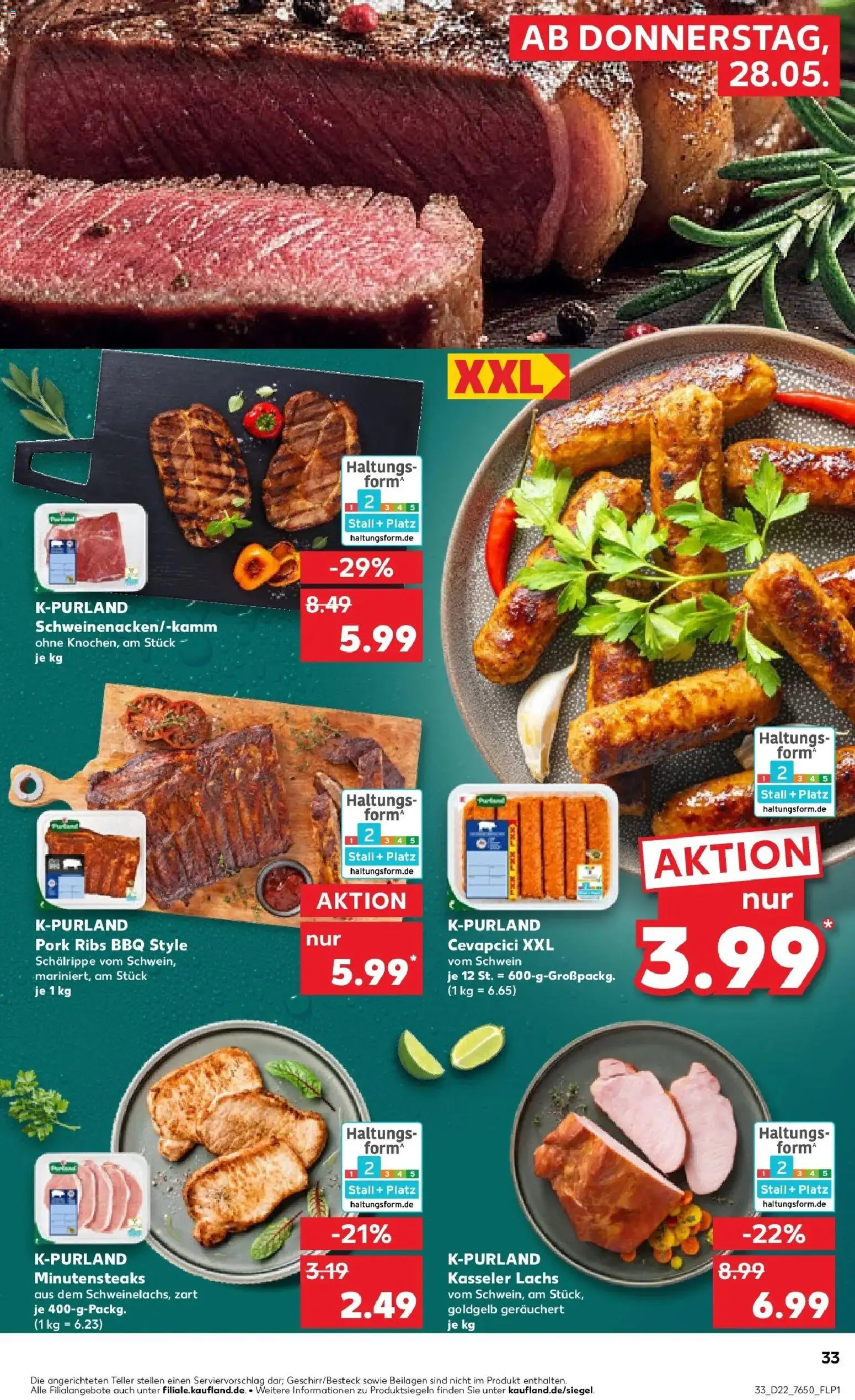 Kaufland Prospekt Crailsheim – gültig ab 26.05.2026 | Seite: 38 | Produkte: Cevapcici, Lachs