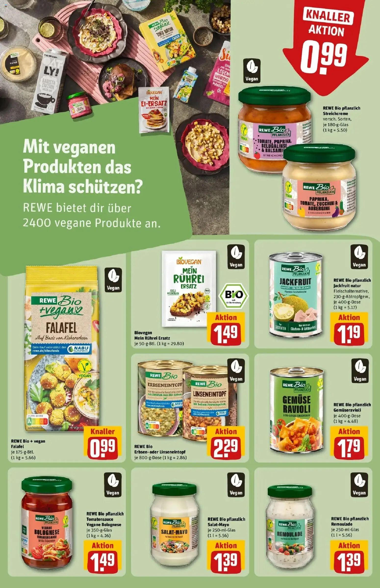 REWE Prospekt ab 24.08.2026 zum Blättern » Angebote | Seite: 17 | Produkte: Rapsöl, Gemüse, Zucchini, Erbsen