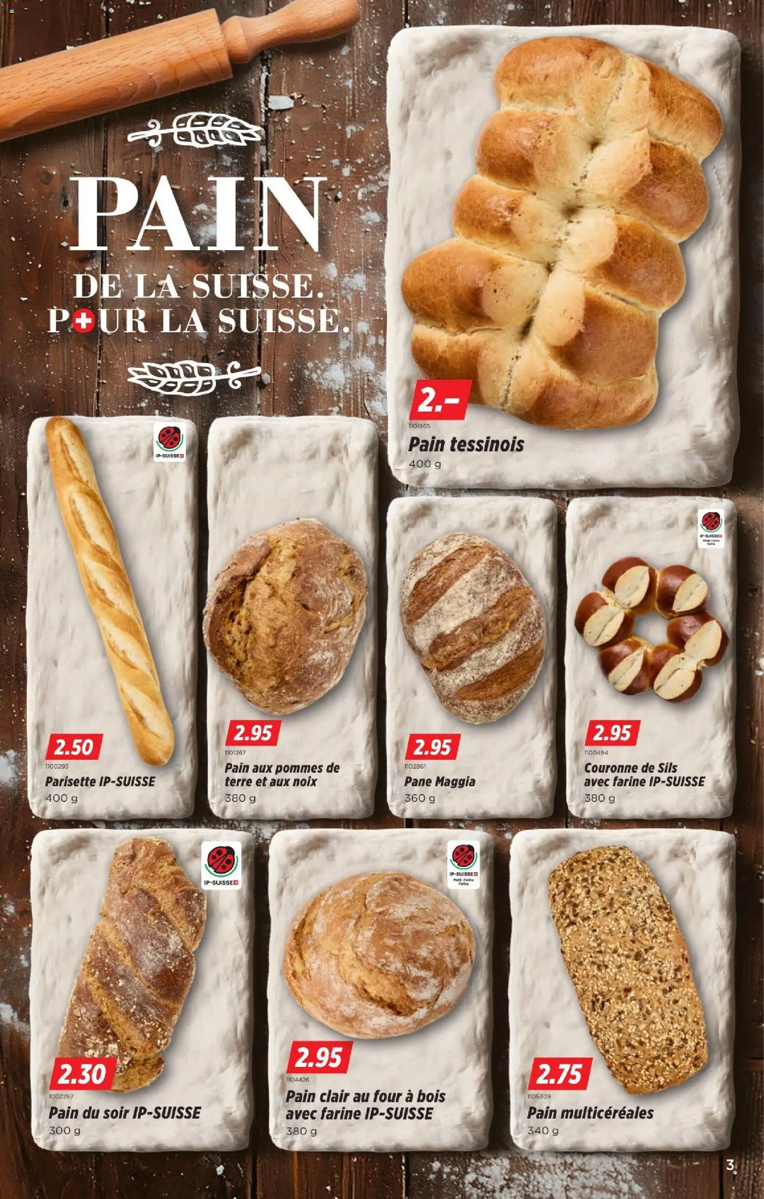 Denner aktionen FR – gültig ab 20.08.2026 | Seite: 3 | Produkte: Pane, Baguette