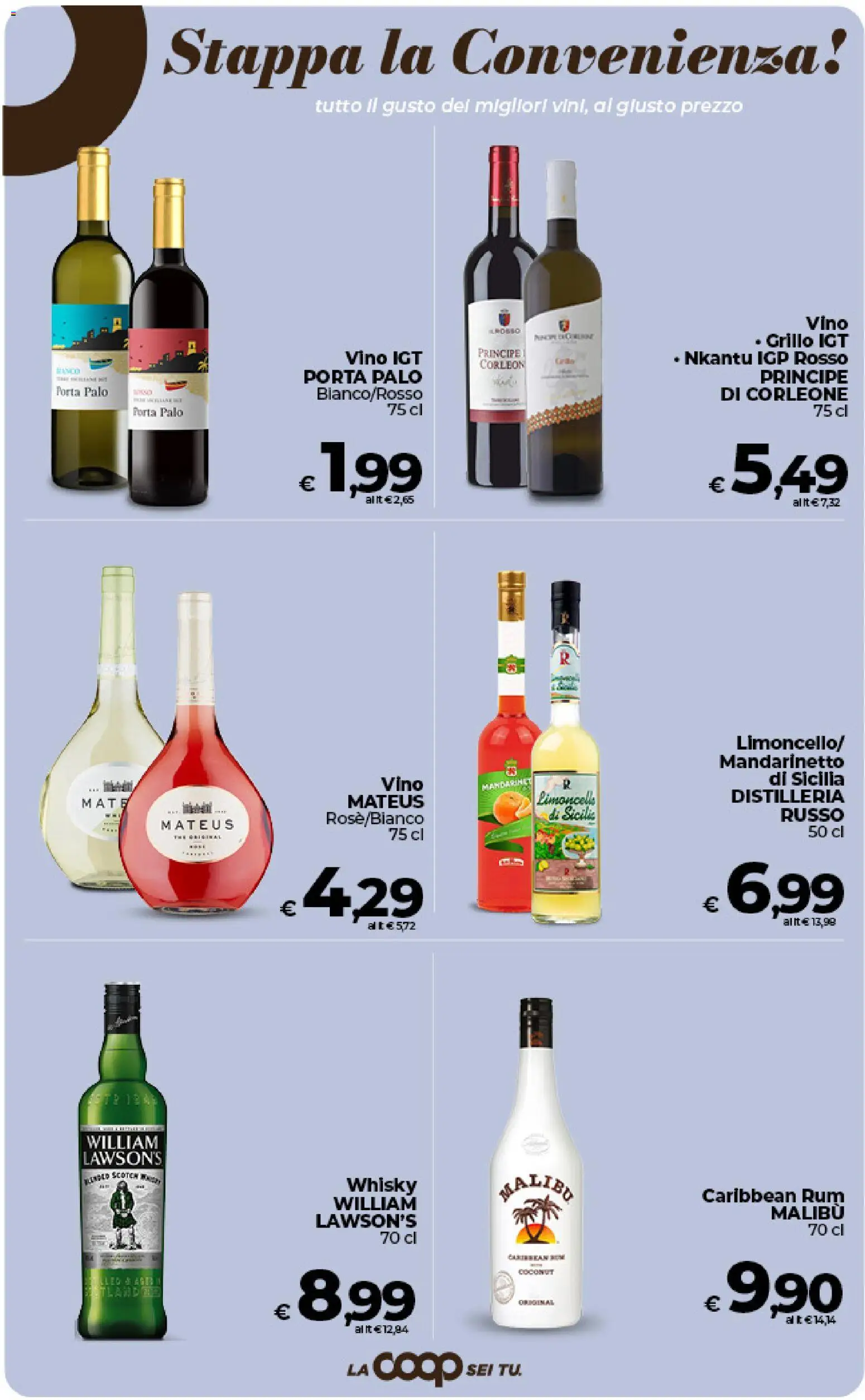 Volantino COOP del 09.06.2026 | Pagina: 34 | Prodotti: Whisky, Vino, Rum