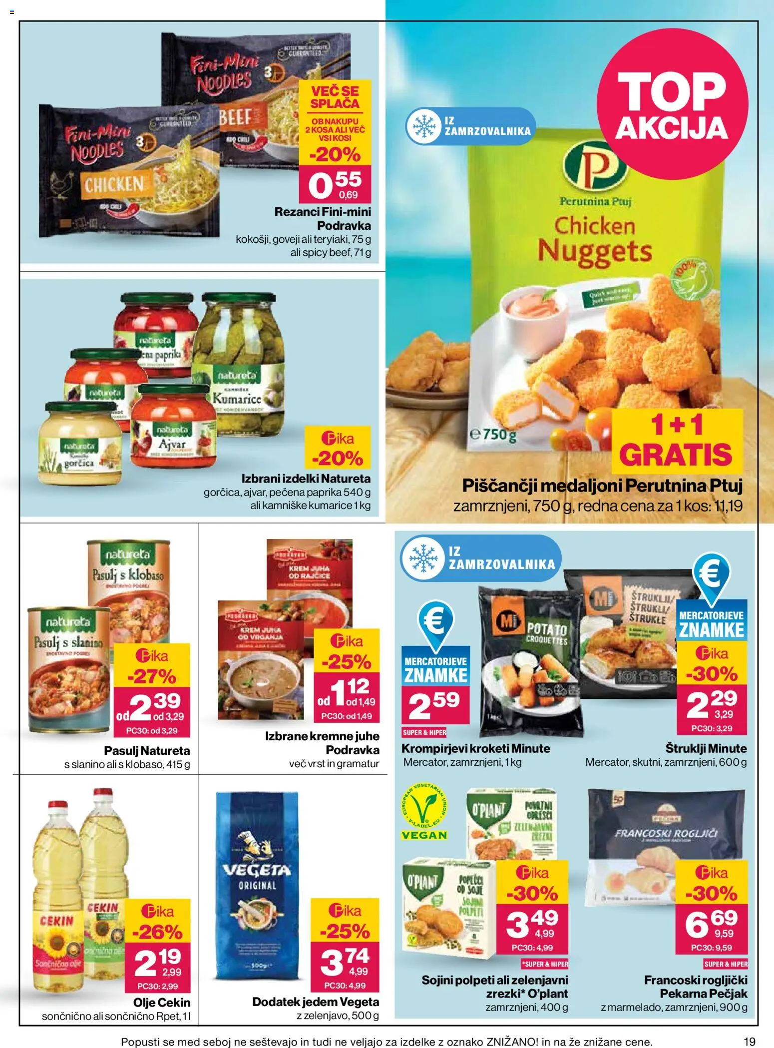 Novi Mercator katalog ponudbe – veljaven od 20.08.2026 | Stran: 19 | Izdelki: Štruklji, Juha, Ajvar, Kumarice