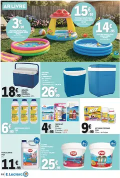 Pré-visualização E.Leclerc - Folheto Não Alimentar válido de 30/07/2026 | Página: 10 | Produtos: Agua, Piscina, Lente, Piscinas