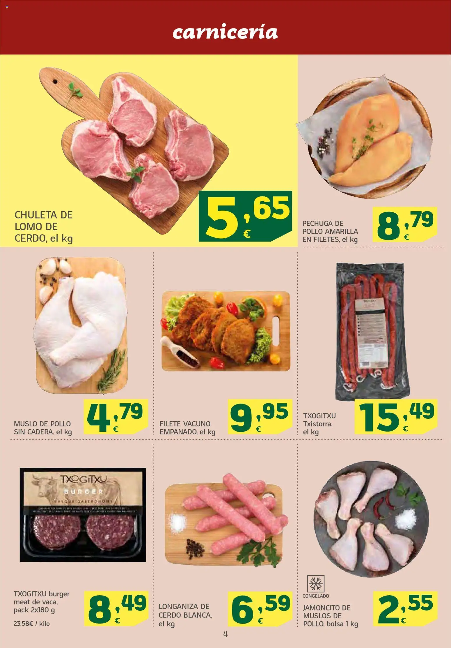 HiperDino folleto │ válido desde el 10.03.2026 | Página: 4 | Productos: Cerdo, Bolsa, Longaniza, Filete