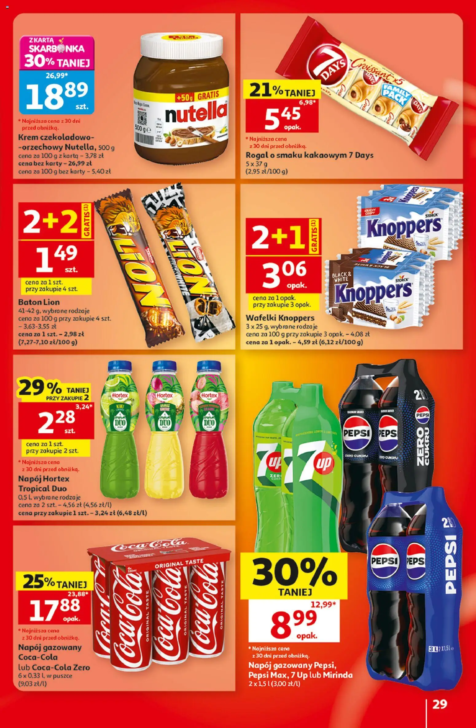 Auchan gazetka - 30 Lat Hipermarket od 20.08.2026 | Strona: 29 | Produkty: Croissant, Nutella, Wafelki, Krem
