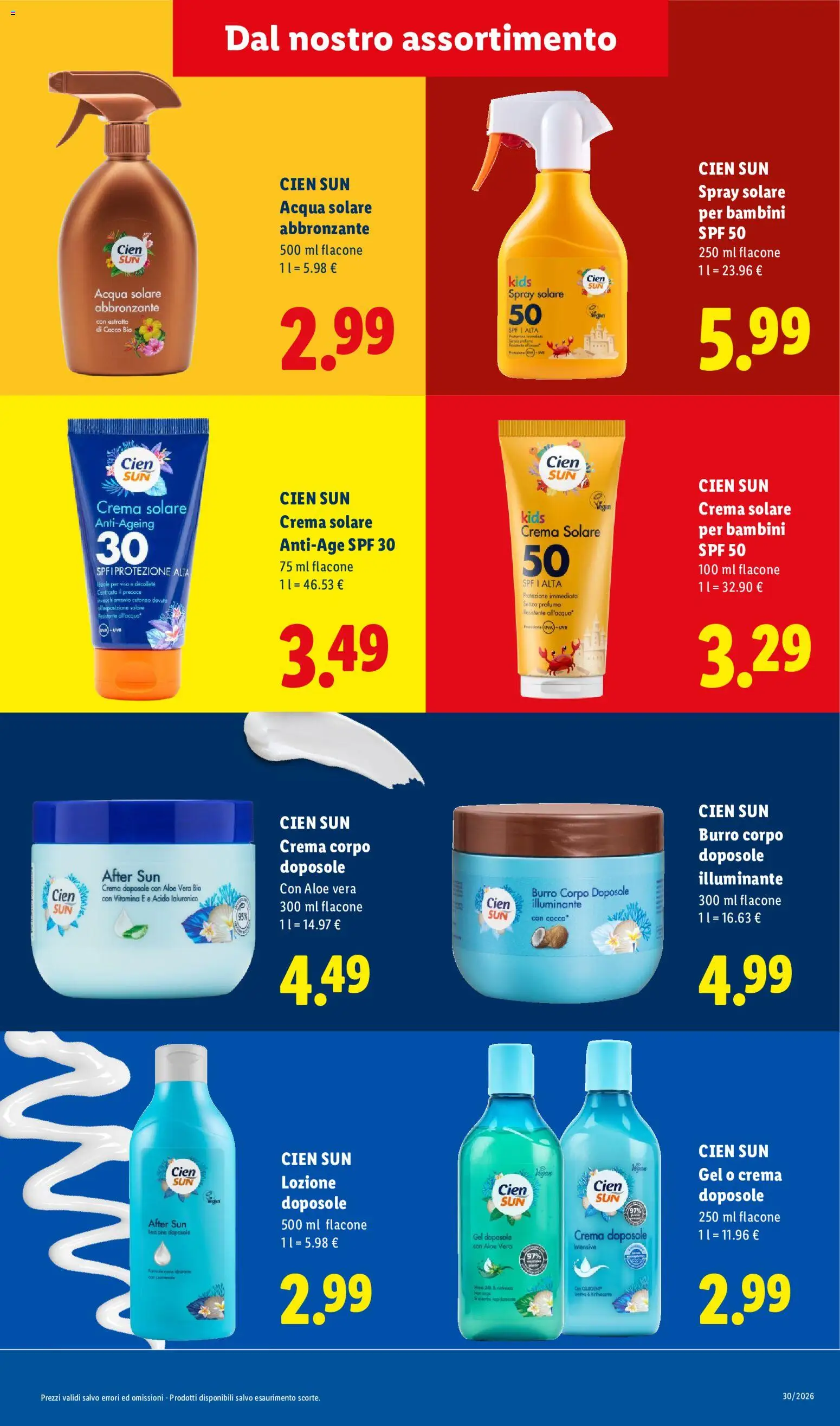 Volantino Lidl del 10/08/2026 | Pagina: 3 | Prodotti: Acqua solare, Cocco, Aloe vera, Profumo