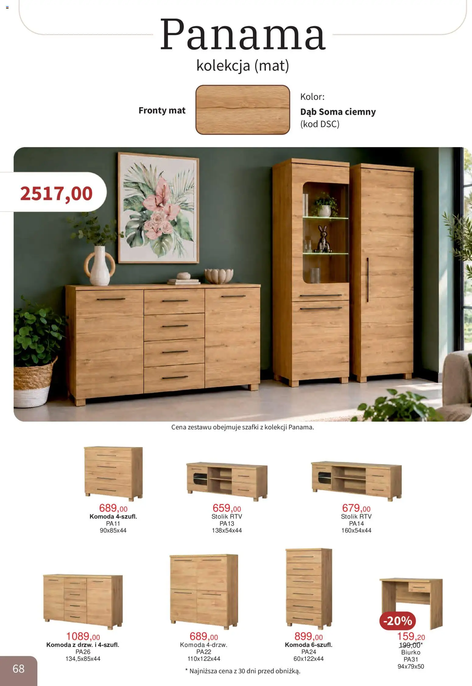 Bodzio Katalog od 01.10.2026 | Strona: 68 | Produkty: Komoda, Biurko