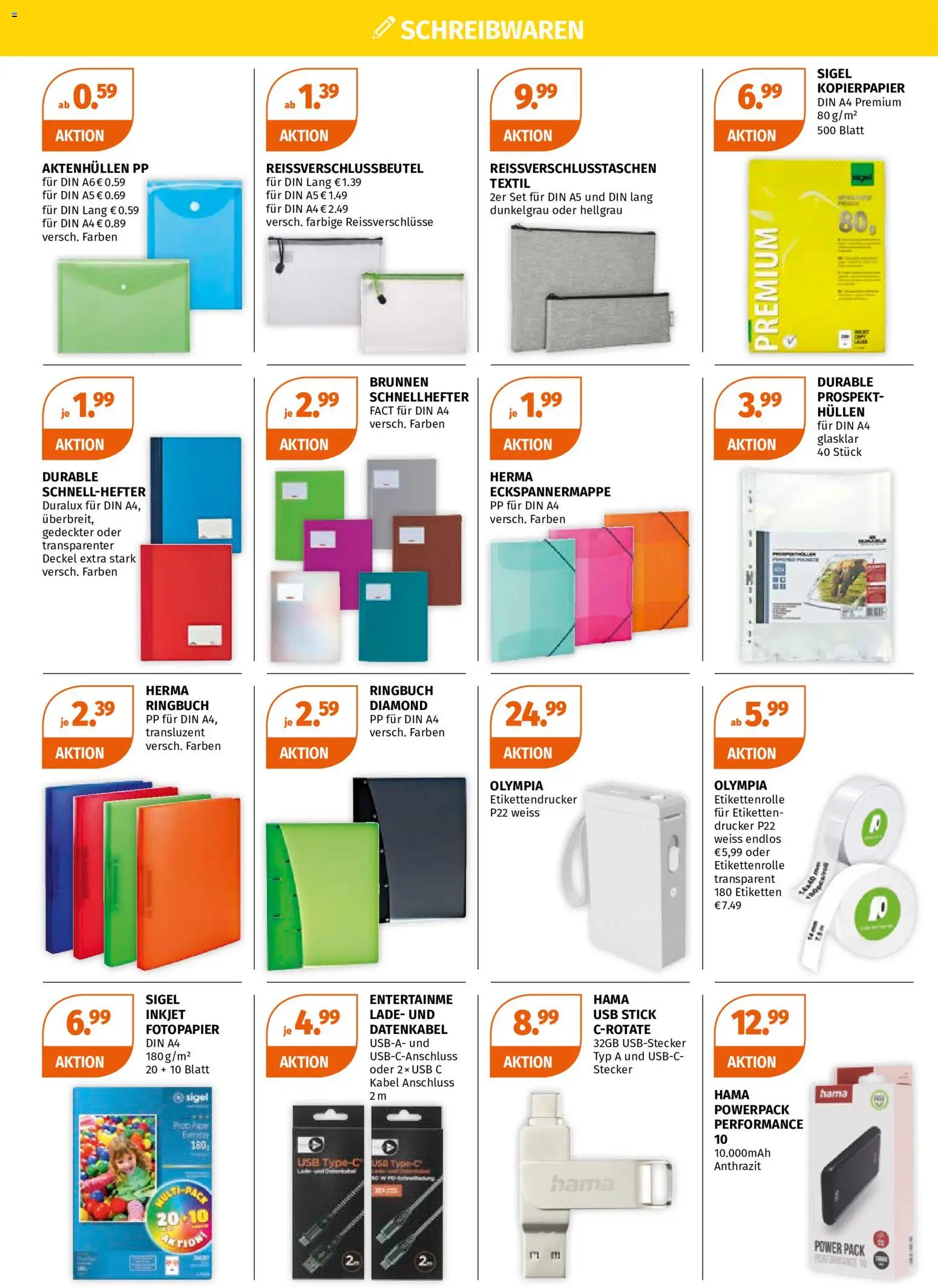 Müller Semesterstart Highlights gültig ab 28.09.2026 | Seite: 2 | Produkte: Drucker, Kabel, USB
