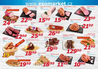 Náhled letáku Eso market leták od 10.06.2026 | Strana: 2 | Produkty: Salám, Písek, Klobása, Uzeniny