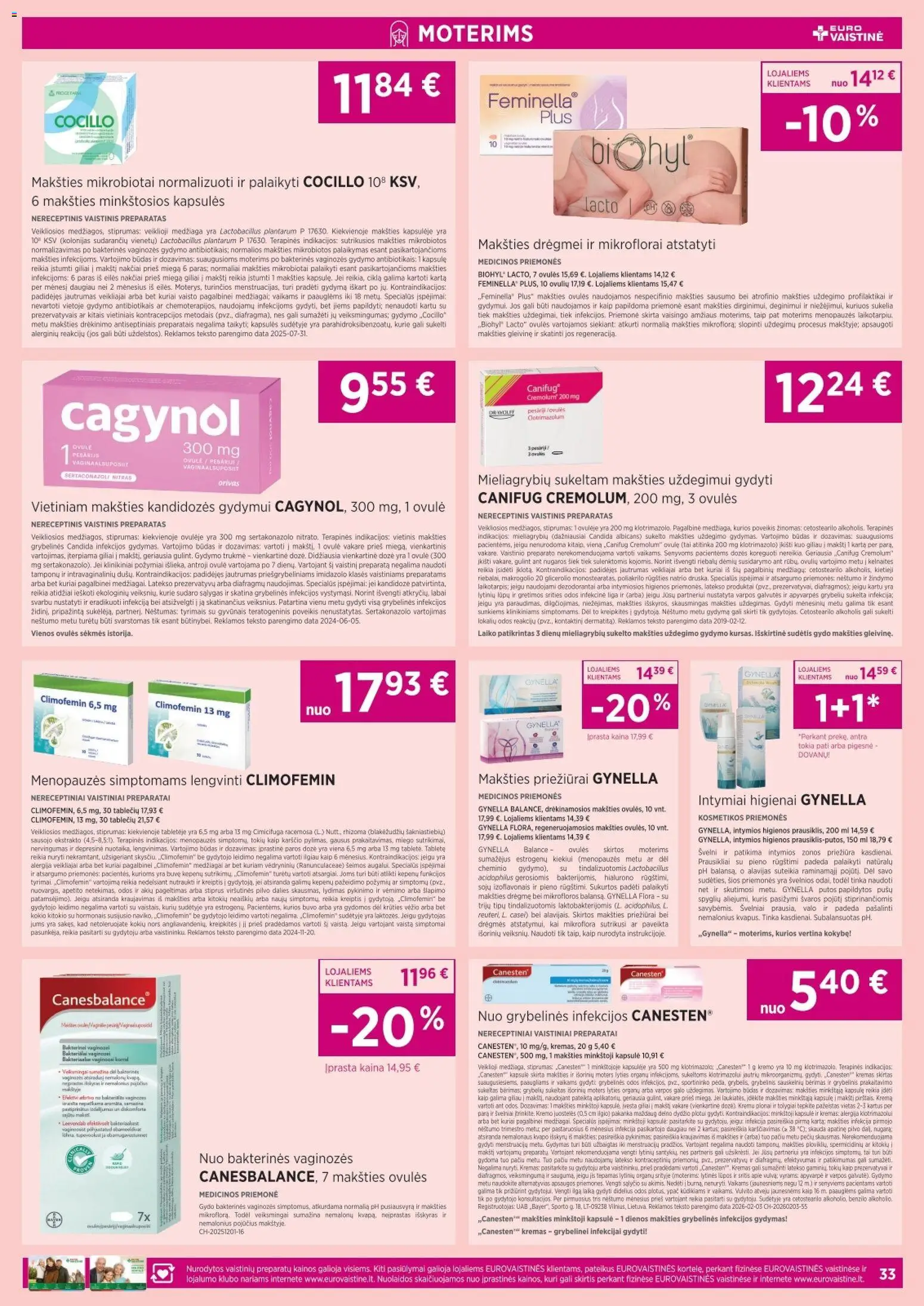 EUROVAISTINĖ akcijos nuo 01.05.2026 | Puslapis: 33 | Prekių: Kremas