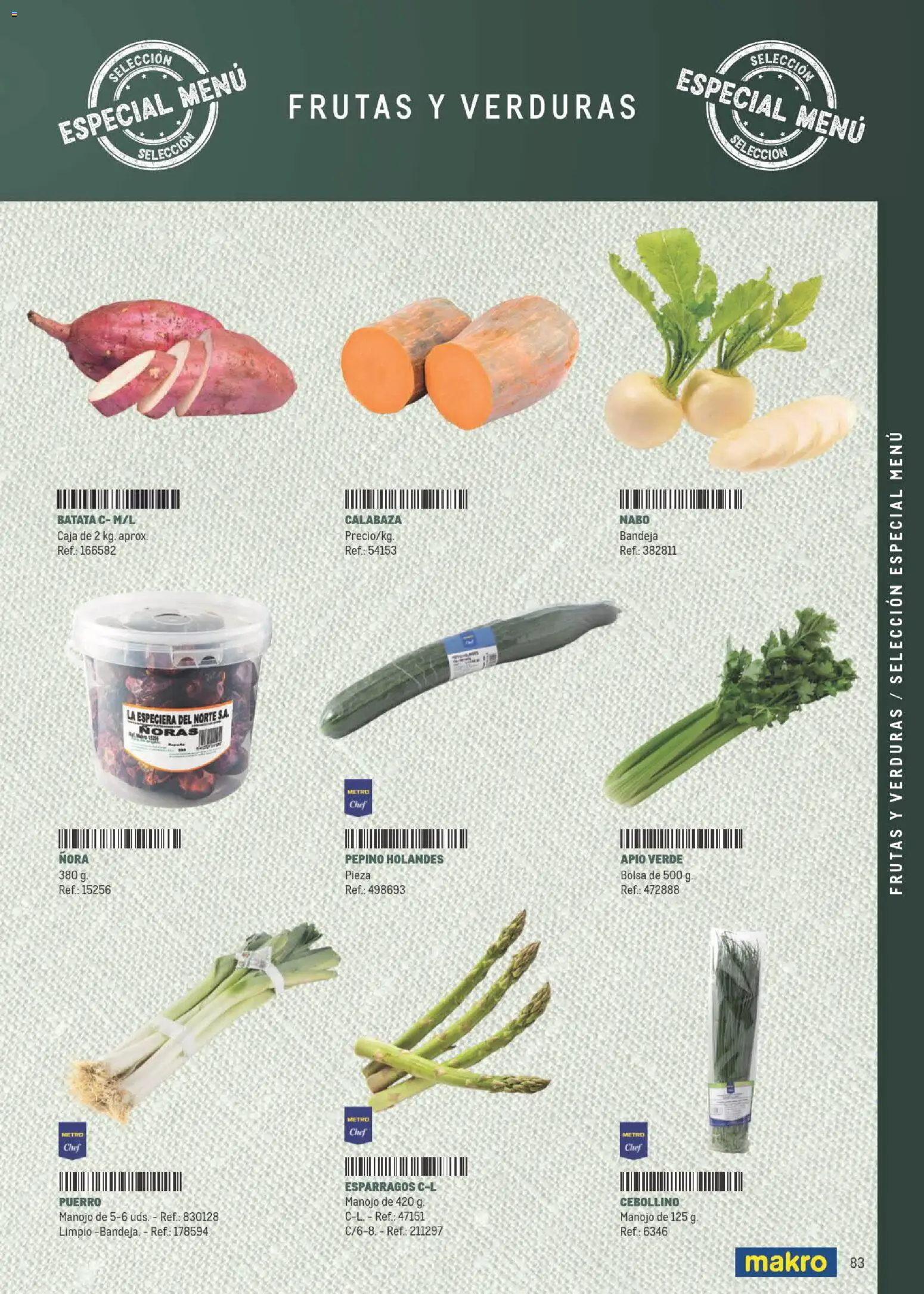 Makro Especial Carta y Menú │ válido desde el 06/07/2026 | Página: 83 | Productos: Πράσινο τσάι, Bolsa, Bandeja, Caja