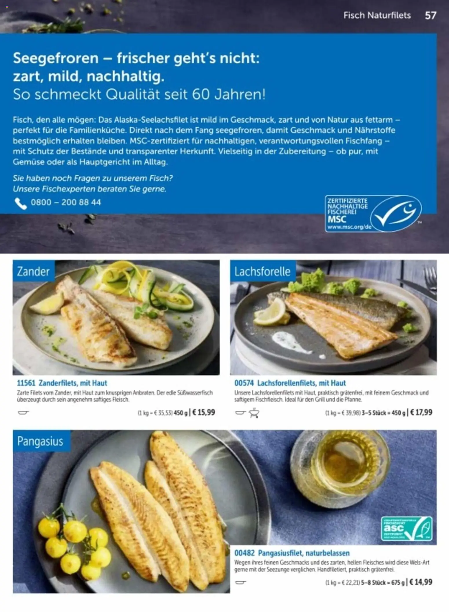 Bofrost Katalog – gültig ab 06.03.2026 | Seite: 57 | Produkte: Grill, Fisch, Gemüse