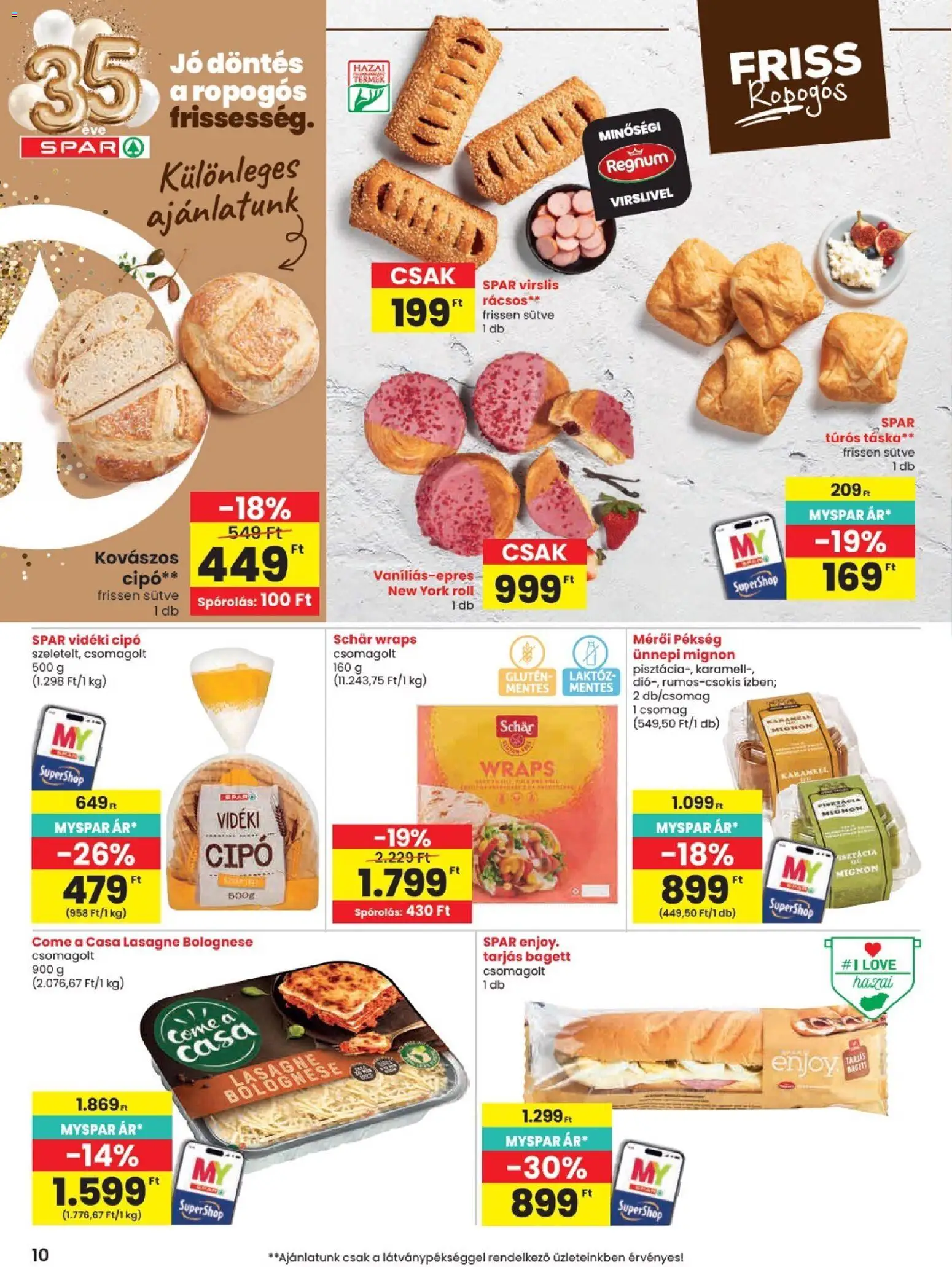 Spar akciós ujság - amely érvényes a következő dátumtól: 2026.09.10. | Oldal: 10