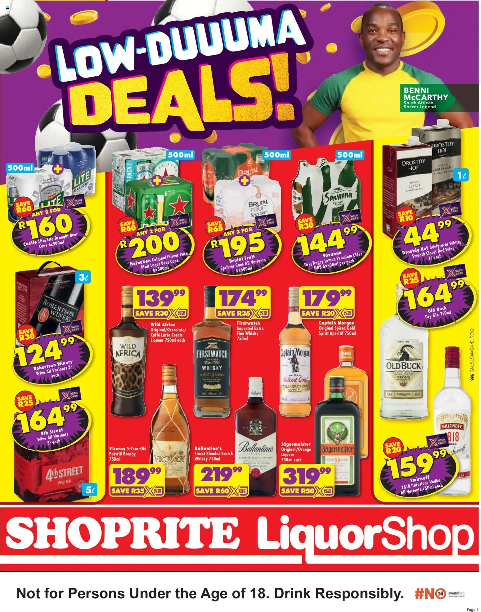 New Shoprite catalogue – valid from 25/06/2026 | Page: 1 | Products: Gin, Cream, Vodka, Lemon