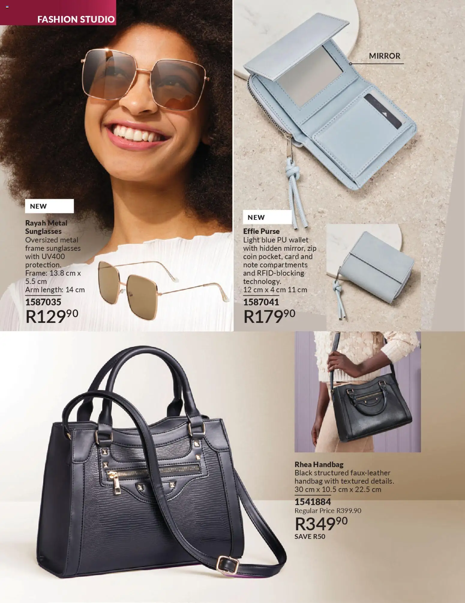 New Avon catalogue – valid from 01.04.2026 | Page: 134 | Products: Handbag, Purse, Frame, Light