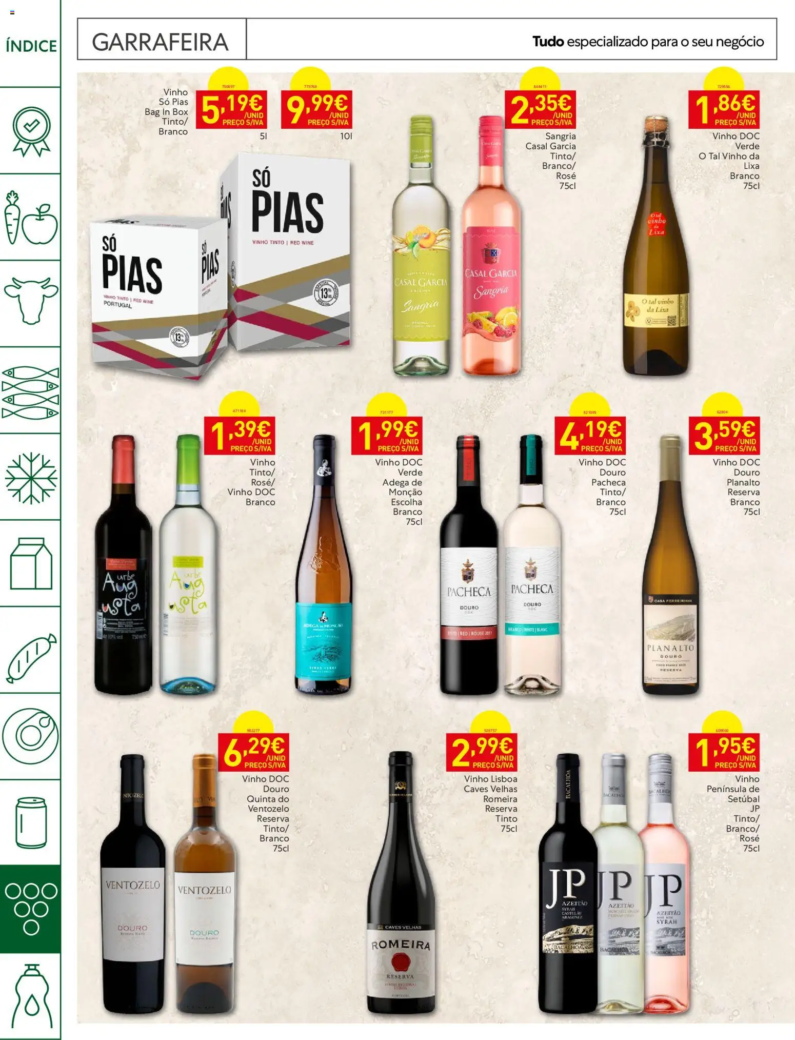 Recheio Horeca │ válido de 01/09/2026 | Página: 20 | Produtos: Lixa, Vinho, Vinho tinto