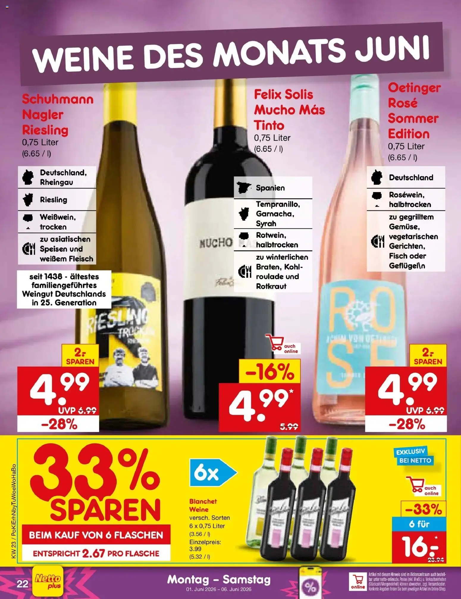 Netto Marken-Discount Prospekt Mistelbach – gültig ab 01.06.2026 | Seite: 32 | Produkte: Fisch, Fleisch