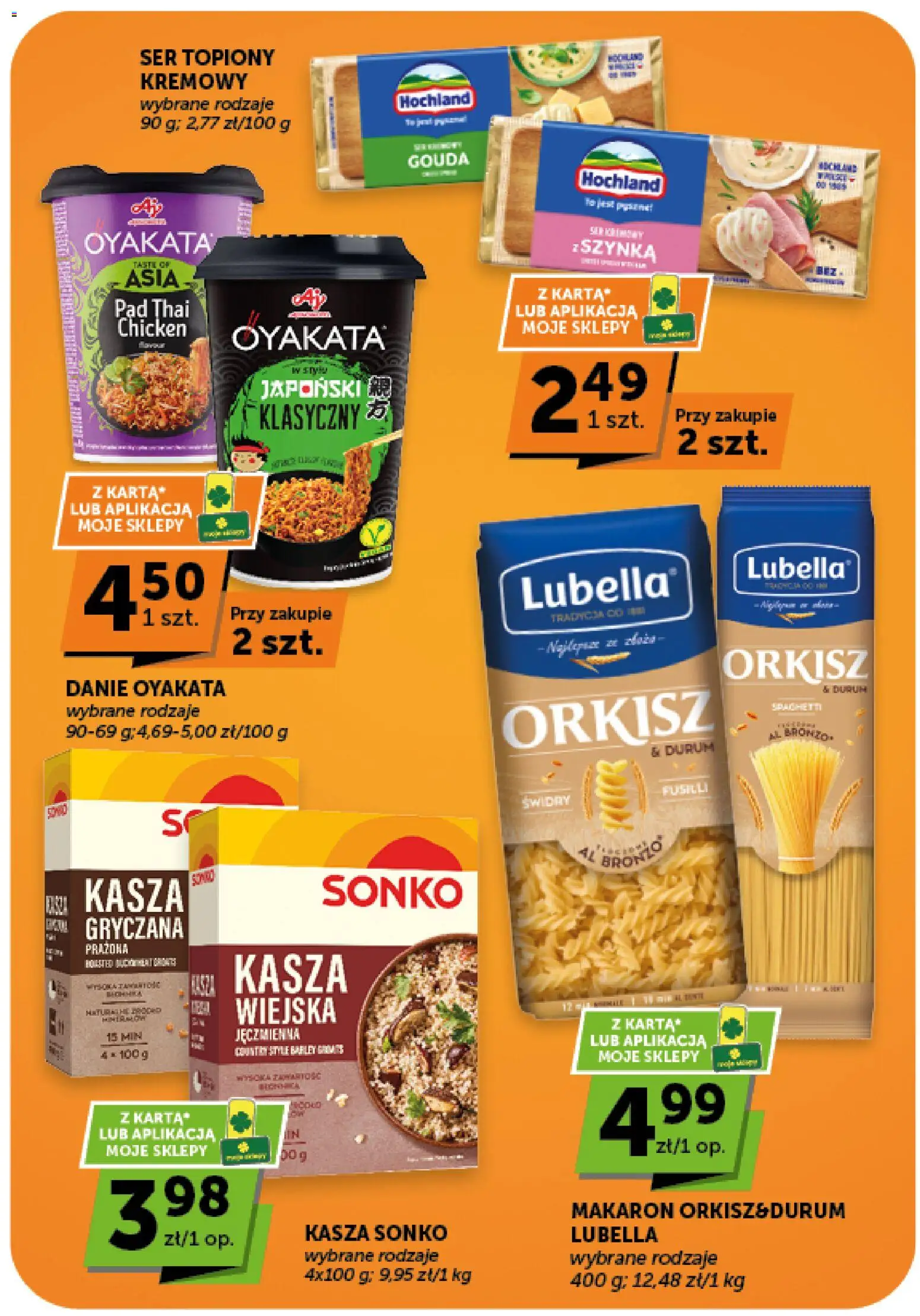 Groszek gazetka od 13.08.2026 | Strona: 9 | Produkty: Karta, Kasza, Szynka, Ser