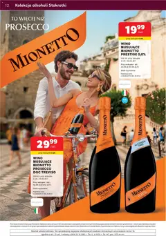 Pogląd oferty "Stokrotka gazetka - Oferta alkoholowa" - ważna od 11.06.2026 | Strona: 12 | Produkty: Stokrotka, Mionetto prosecco, Alkohol, Prosecco