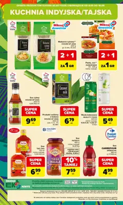 Pogląd oferty "Carrefour gazetka - Kuchnia azjatycka" - ważna od 04.05.2026 | Strona: 8 | Produkty: Curry, Makaron ryżowy, Sriracha, Makaron