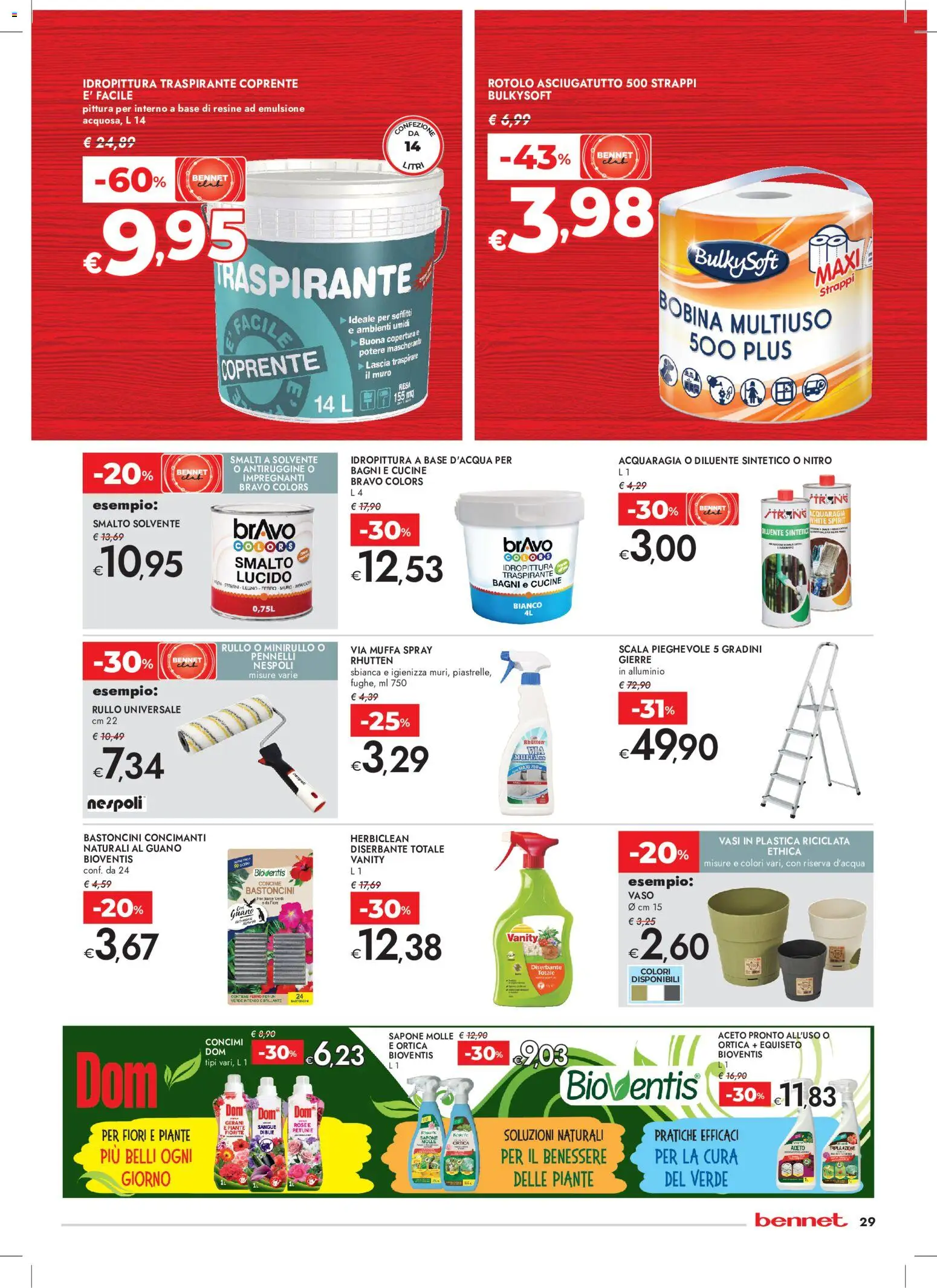 Volantino bennet del 30/07/2026 | Pagina: 29 | Prodotti: Rullo, Concime, Cucine, Scala