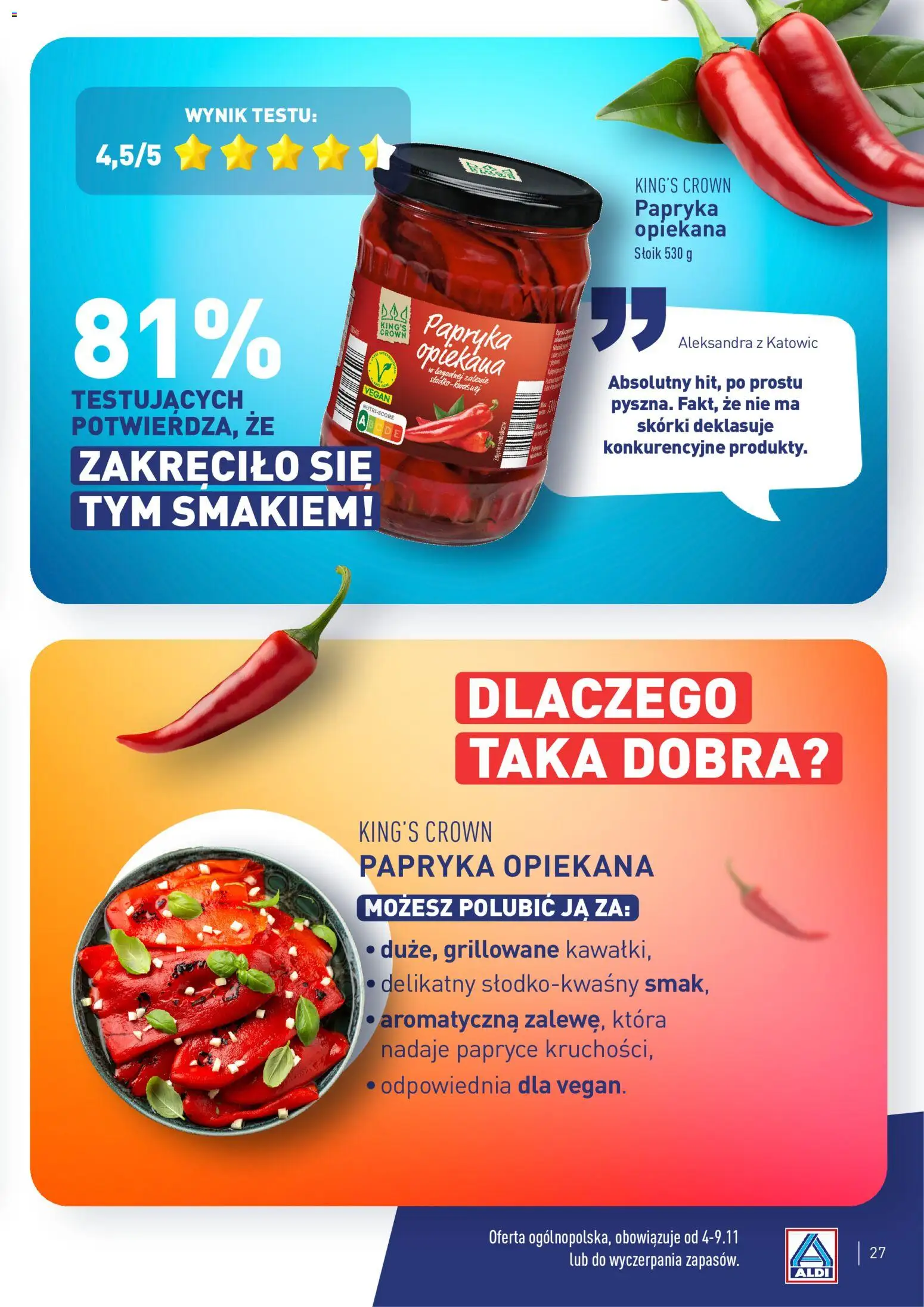 Aldi Polsko leták - Poznaj ulubione produkty testerów z całej Polski od 23.02.2026 | Strana: 27 | Produkty: Vegan