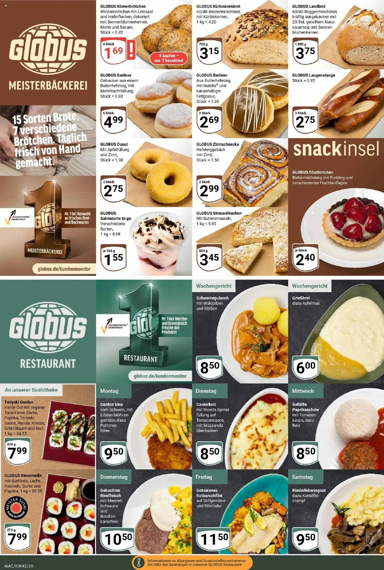 Globus Prospekt Markkleeberg (ab 12.10.2026) » Angebote online | Seite: 7 | Produkte: Schweinegulasch, Mozzarella, Reis, Rindfleisch