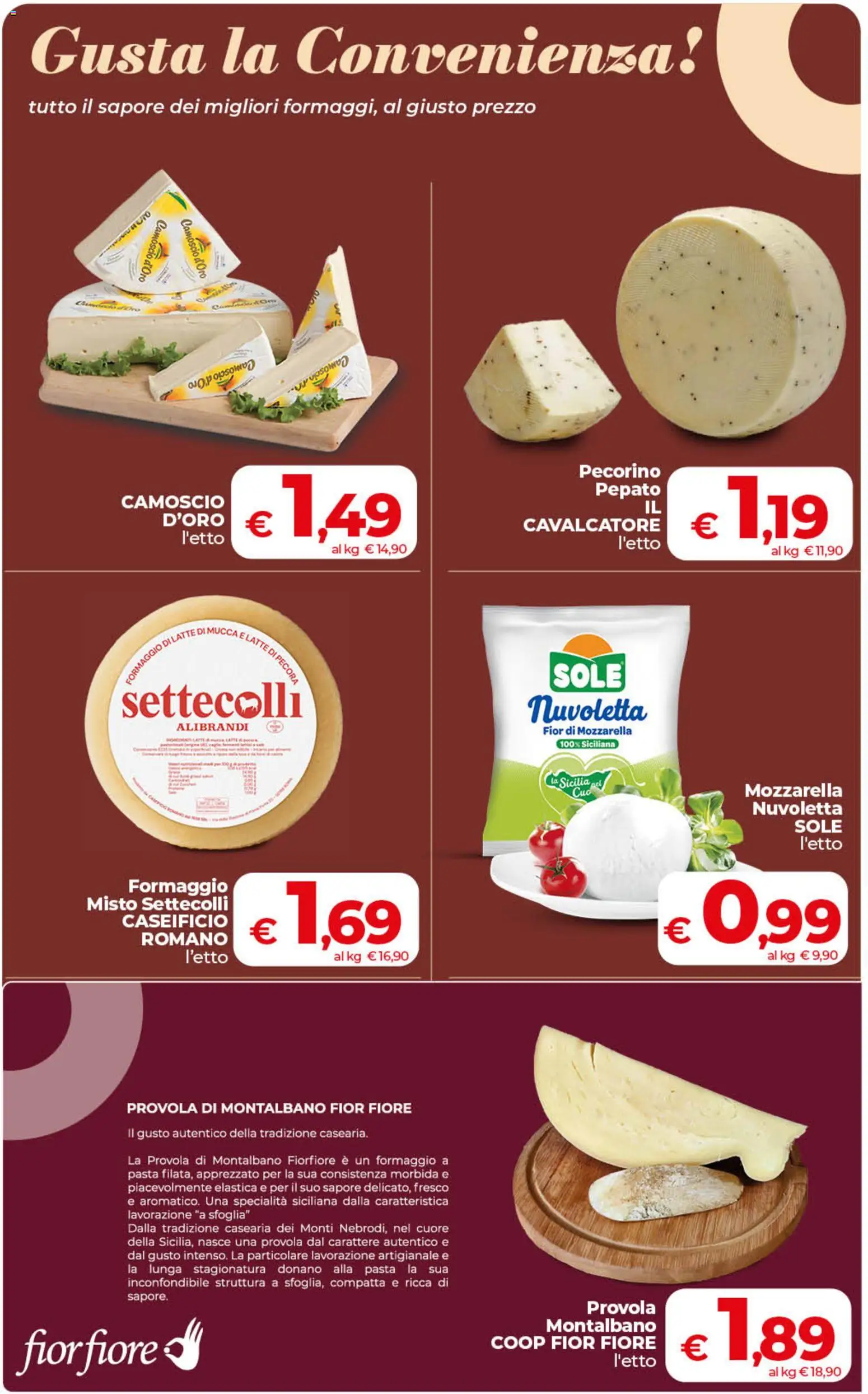 Volantino COOP del 01/09/2026 | Pagina: 11 | Prodotti: Formaggio, Pasta, Pecorino, Specialità