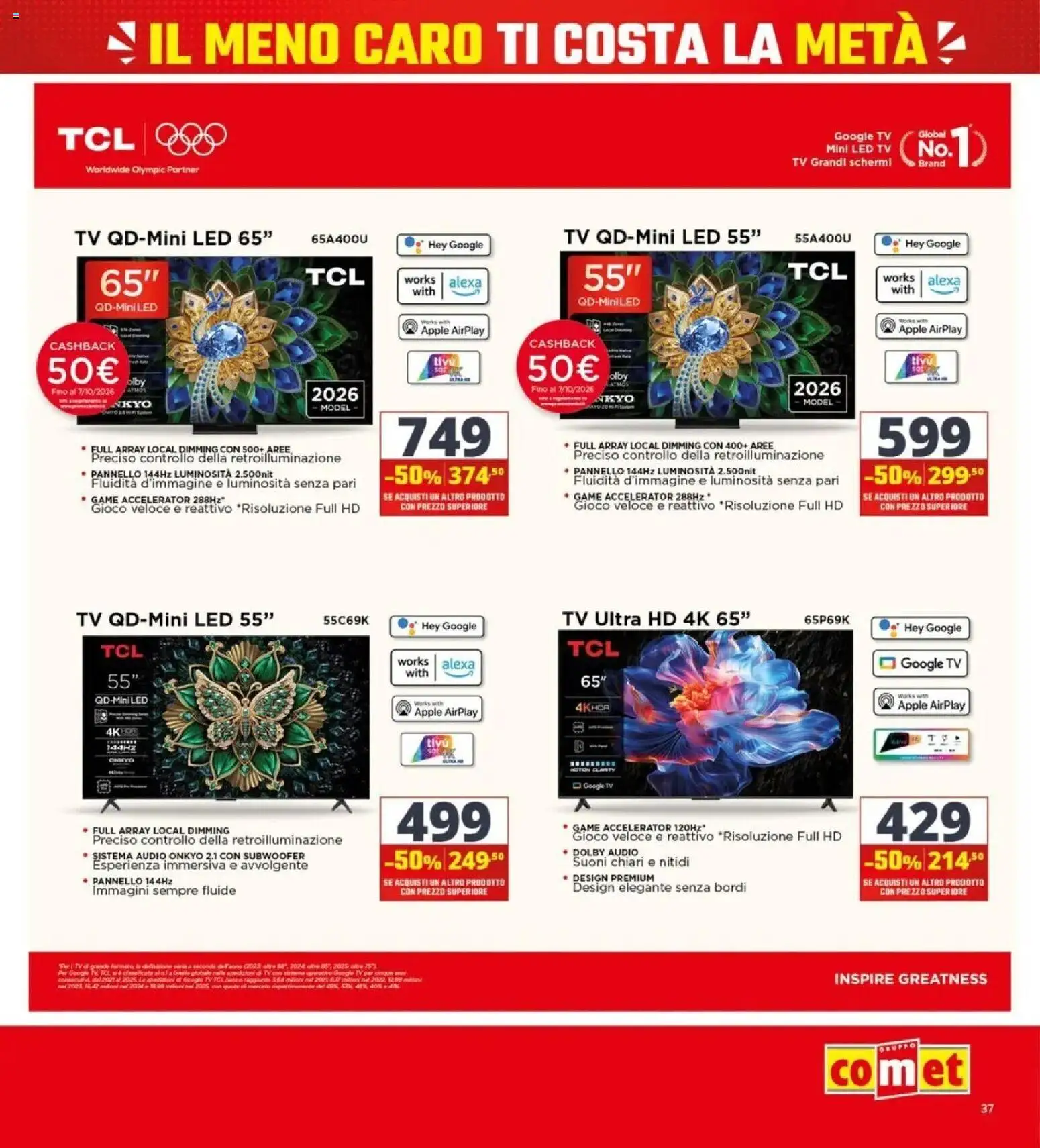Nuovo Comet volantino dal 24/09/2026 > offerte anteprima 🛍️ | Pagina: 37 | Prodotti: Caro, TV, Audio, Gioco