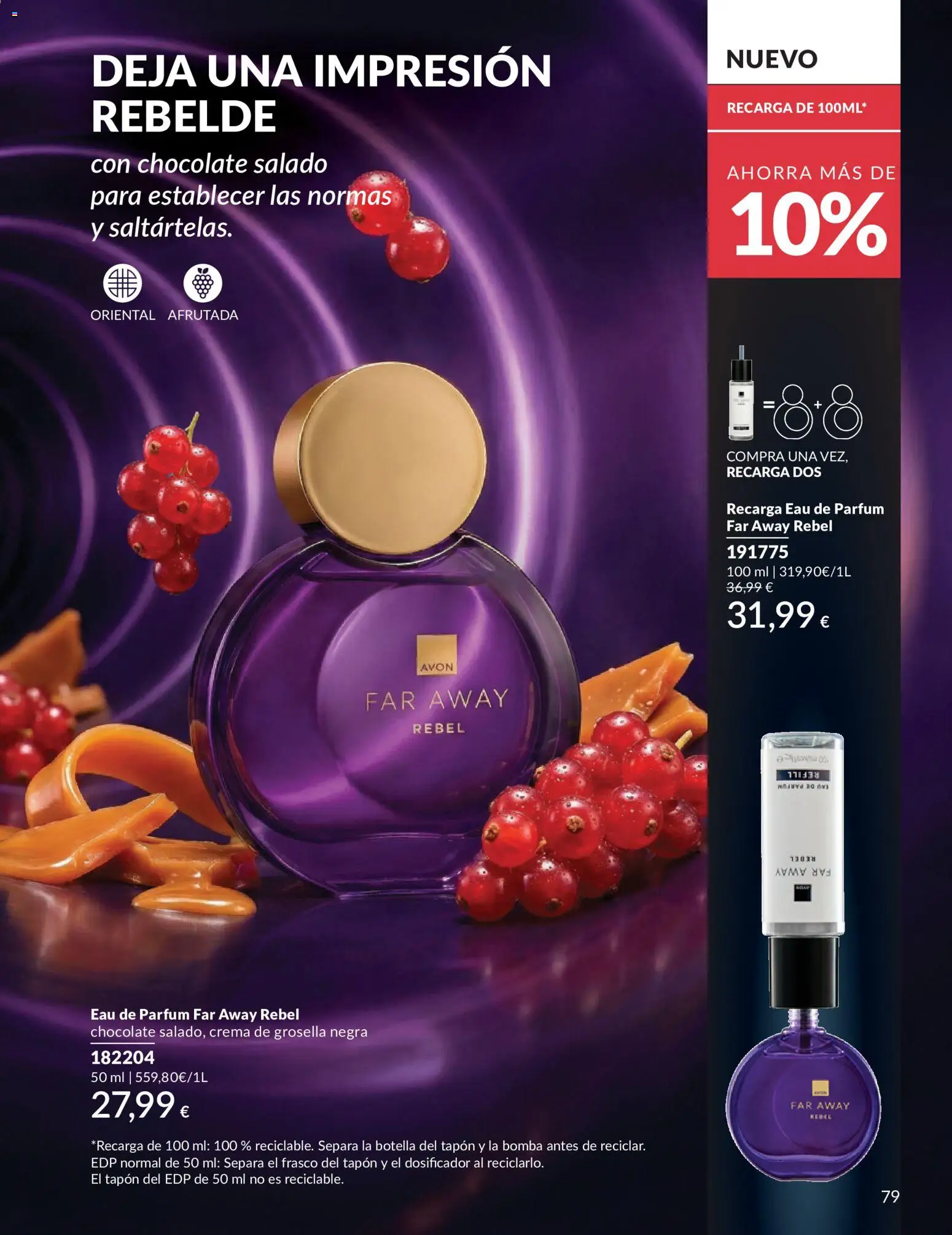 Catálogo AVON campaña 6 │ válido desde el 01.06.2026 | Página: 79 | Productos: Perfume, Chocolate, Crema, Eau de parfum