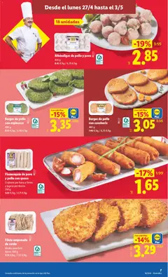 Vista previa Burger de pollo con espinacas, 480 g válido desde el 27.04.2026 | Página: 9