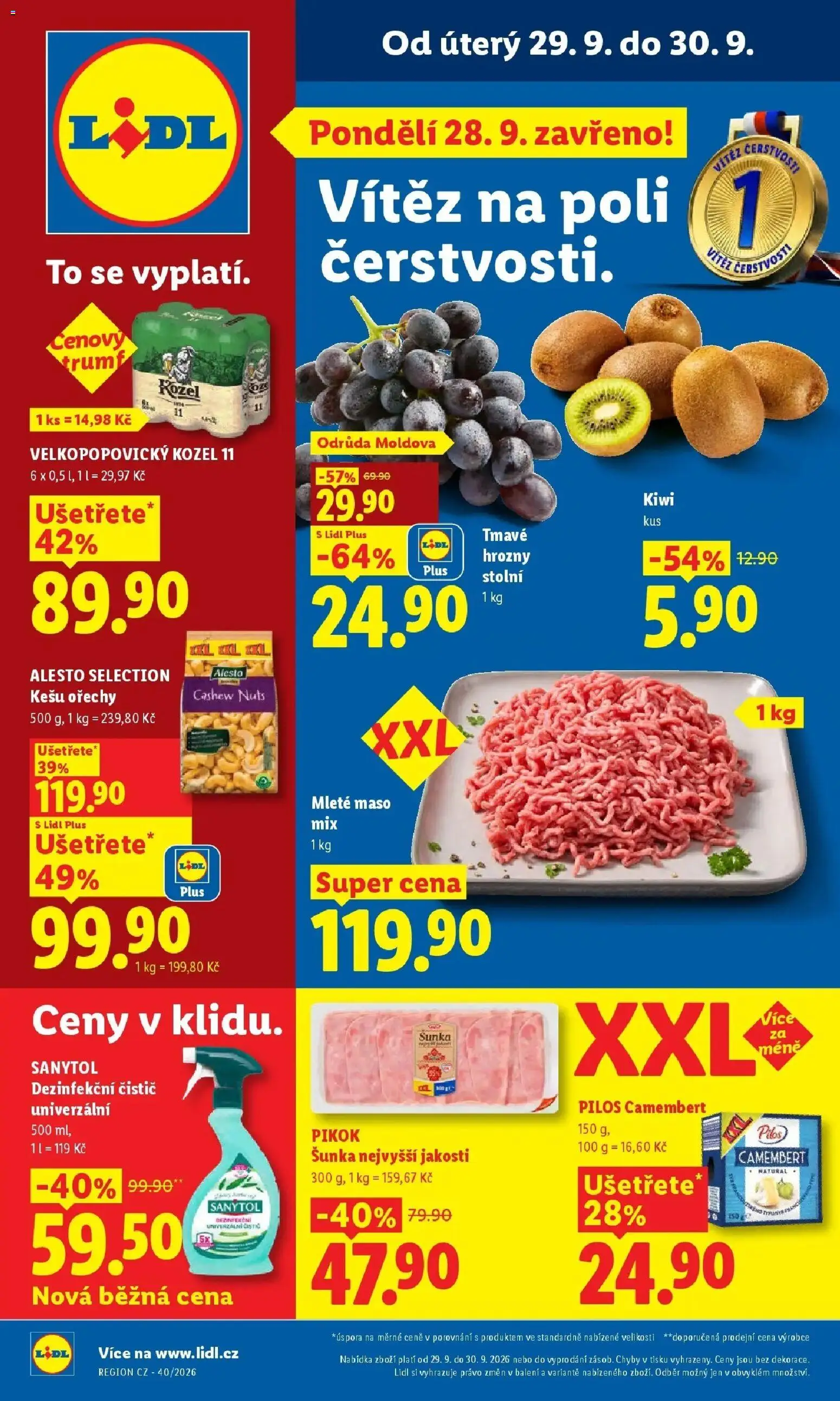 Lidl leták od 28.09.2026 - Nový akční leták | Strana: 1