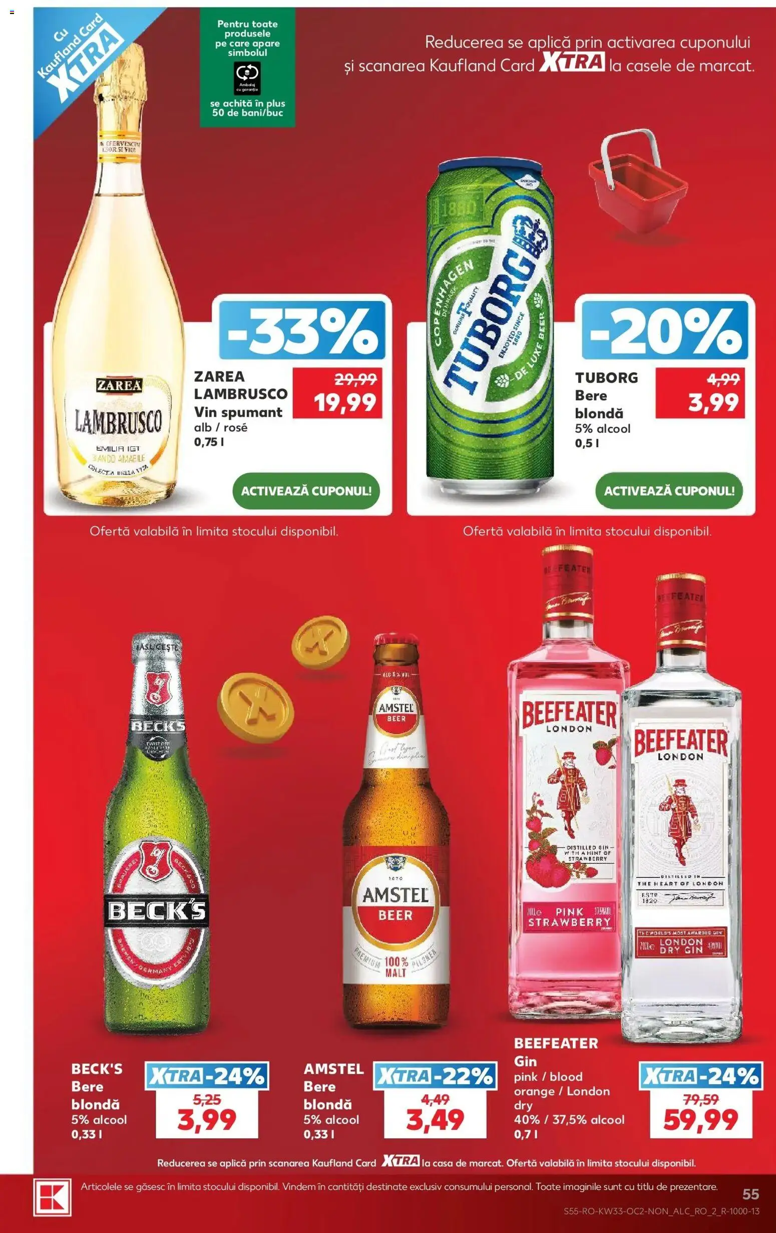 Kaufland Iași 12.08.2026 - Revista si Oferta | Pagină: 55 | Produse: Lambrusco, Vin, Gin, Plus