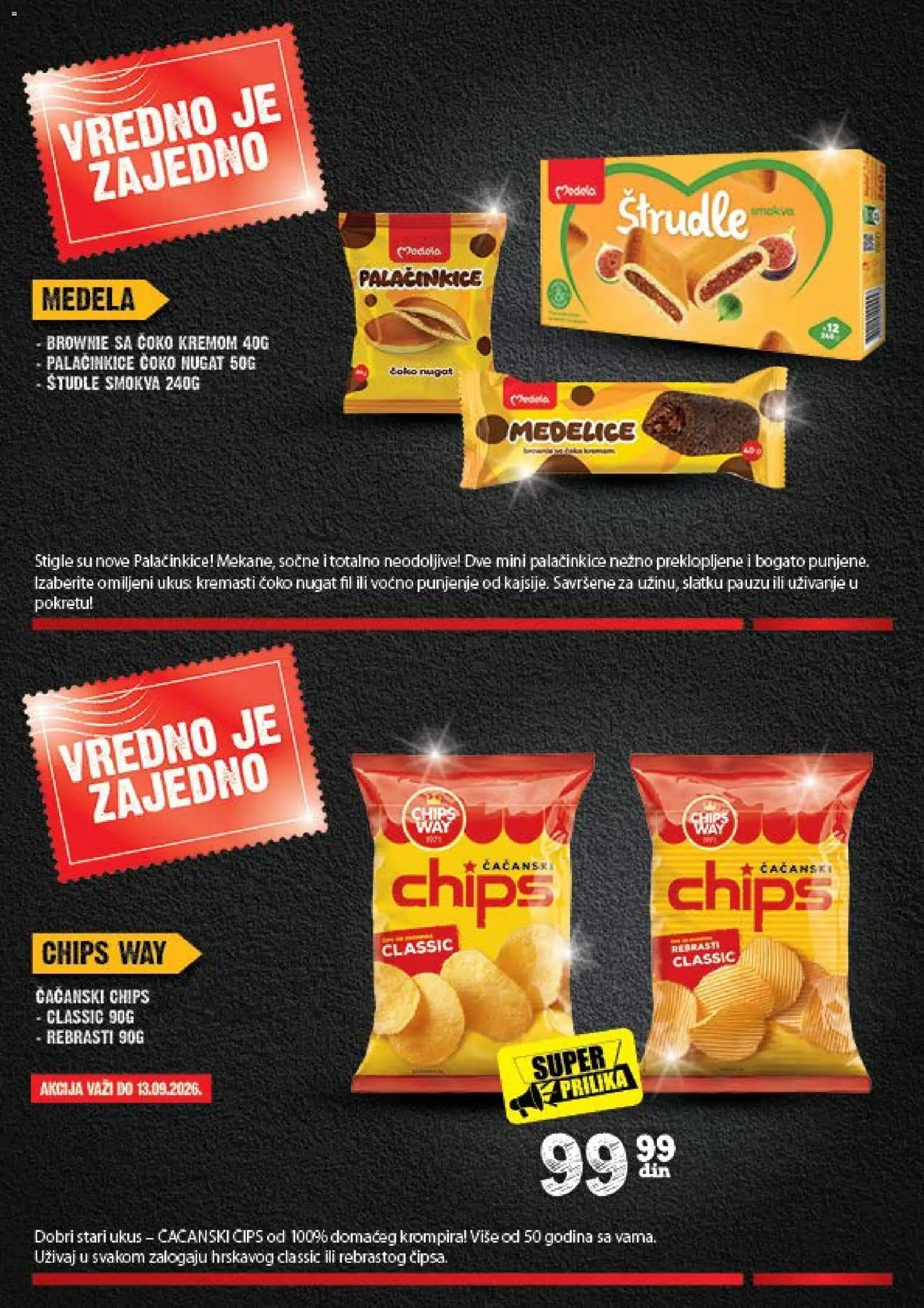 Idea katalog - važi od 31.08.2026 | Strana: 24 | Proizvode: Čips, Smokva, Brownie