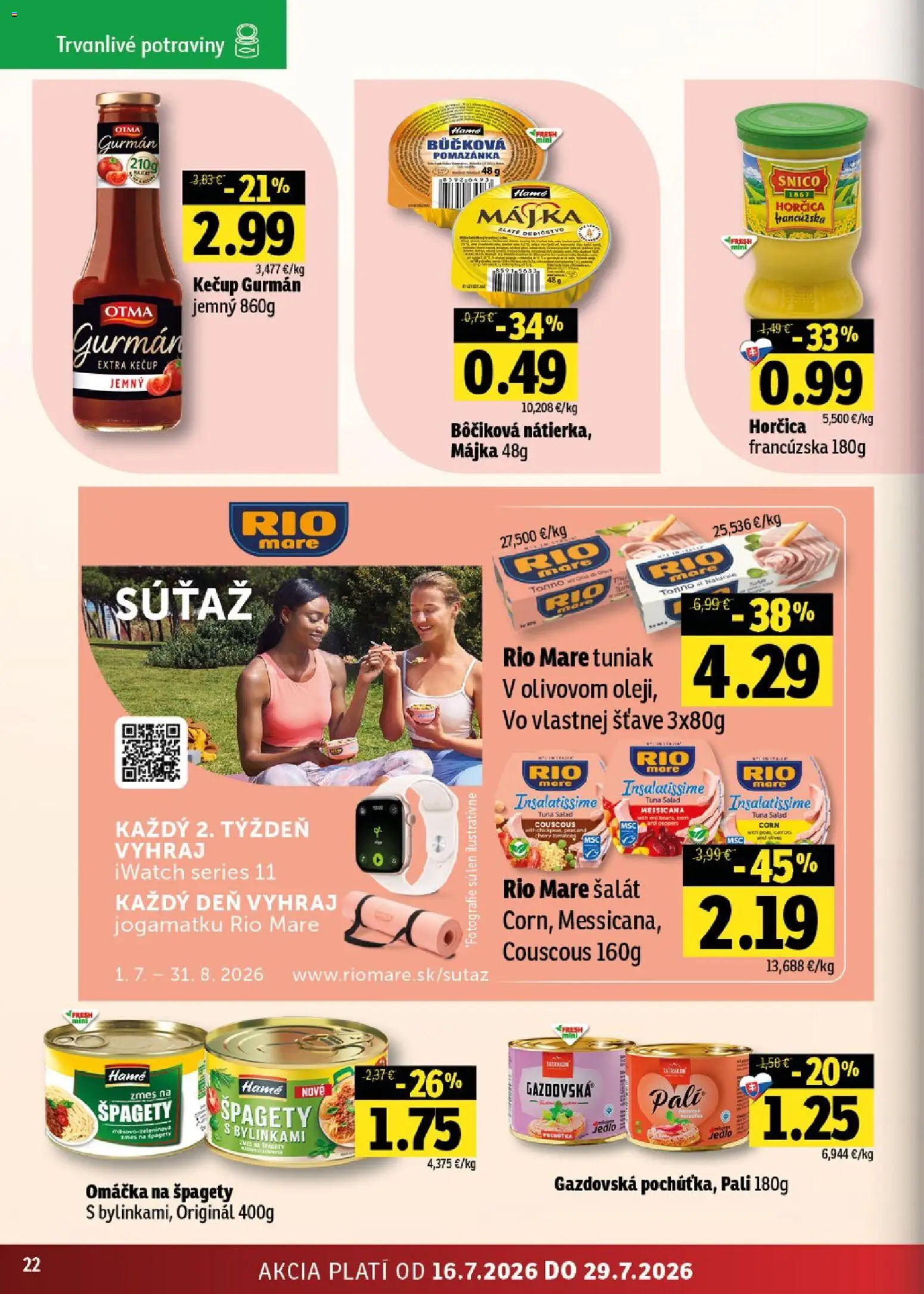 Nové Fresh akcie – leták je platný od 16.07.2026 | Strana: 22