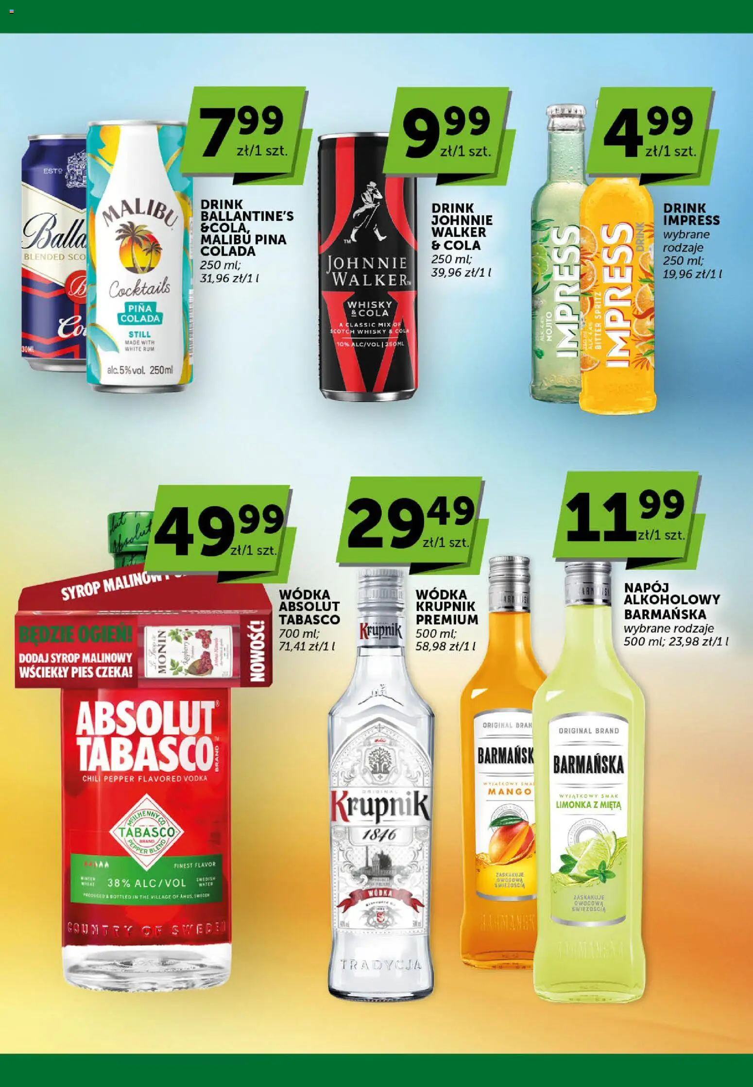 Euro Sklep gazetka - Katalog alkoholowy od 23.07.2026 | Strona: 6 | Produkty: Mango, Limonka, Mięta, Whisky
