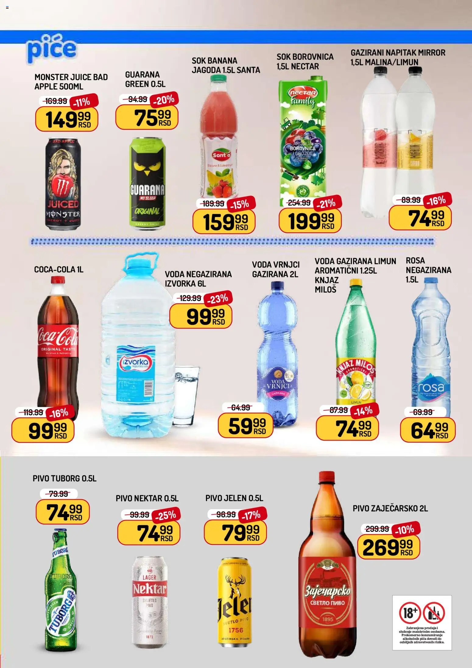 Aman katalog - važi od 05.06.2026 | Strana: 9 | Proizvode: Nektar, Voda, Sok, Limun