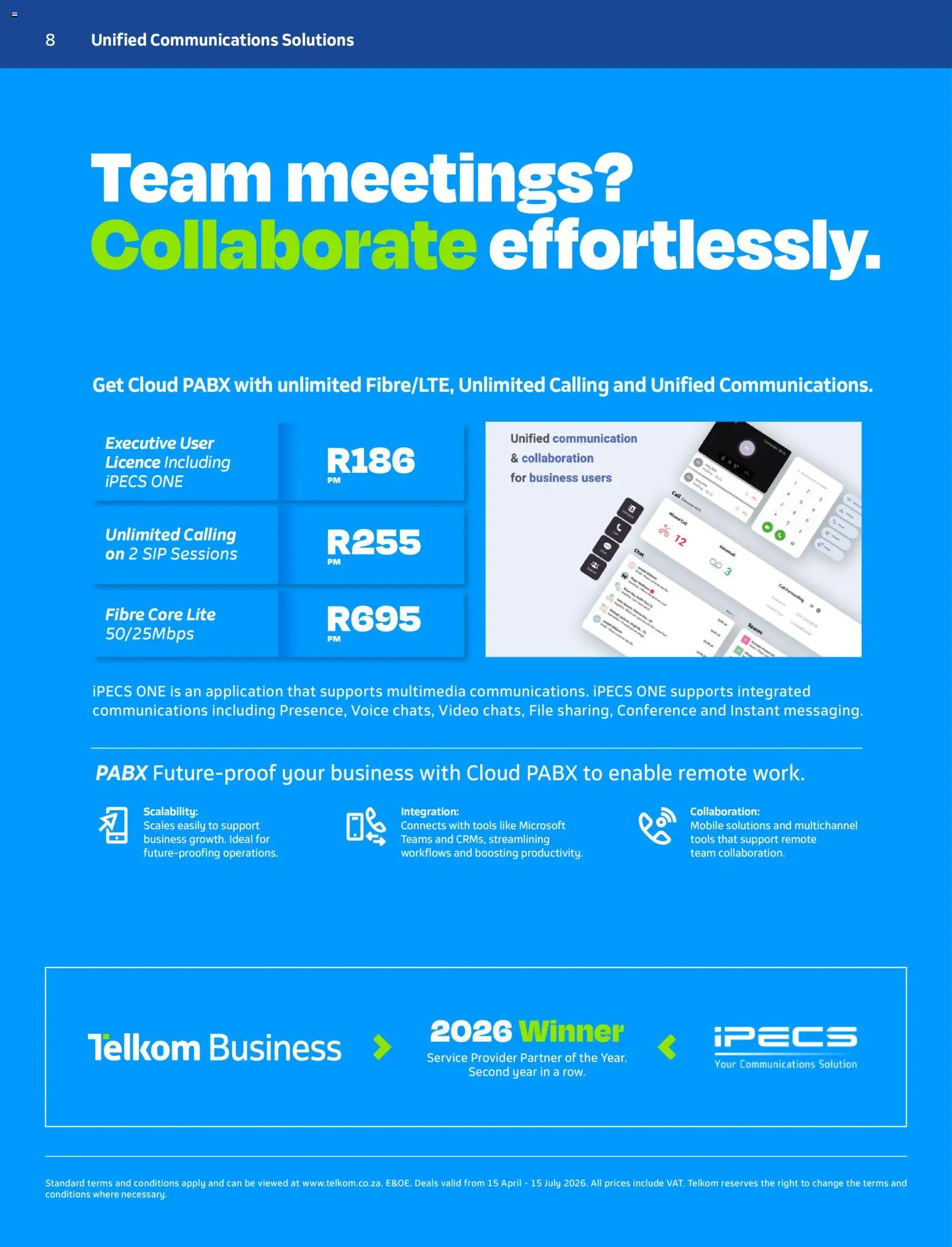 New Telkom catalogue – valid from 15.04.2026 | Page: 8 | Products: Remote