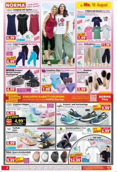 Norma Prospekt ab 10.08.2026 gültig | Seite: 2 | Produkte: Bett, Hose, Leggings