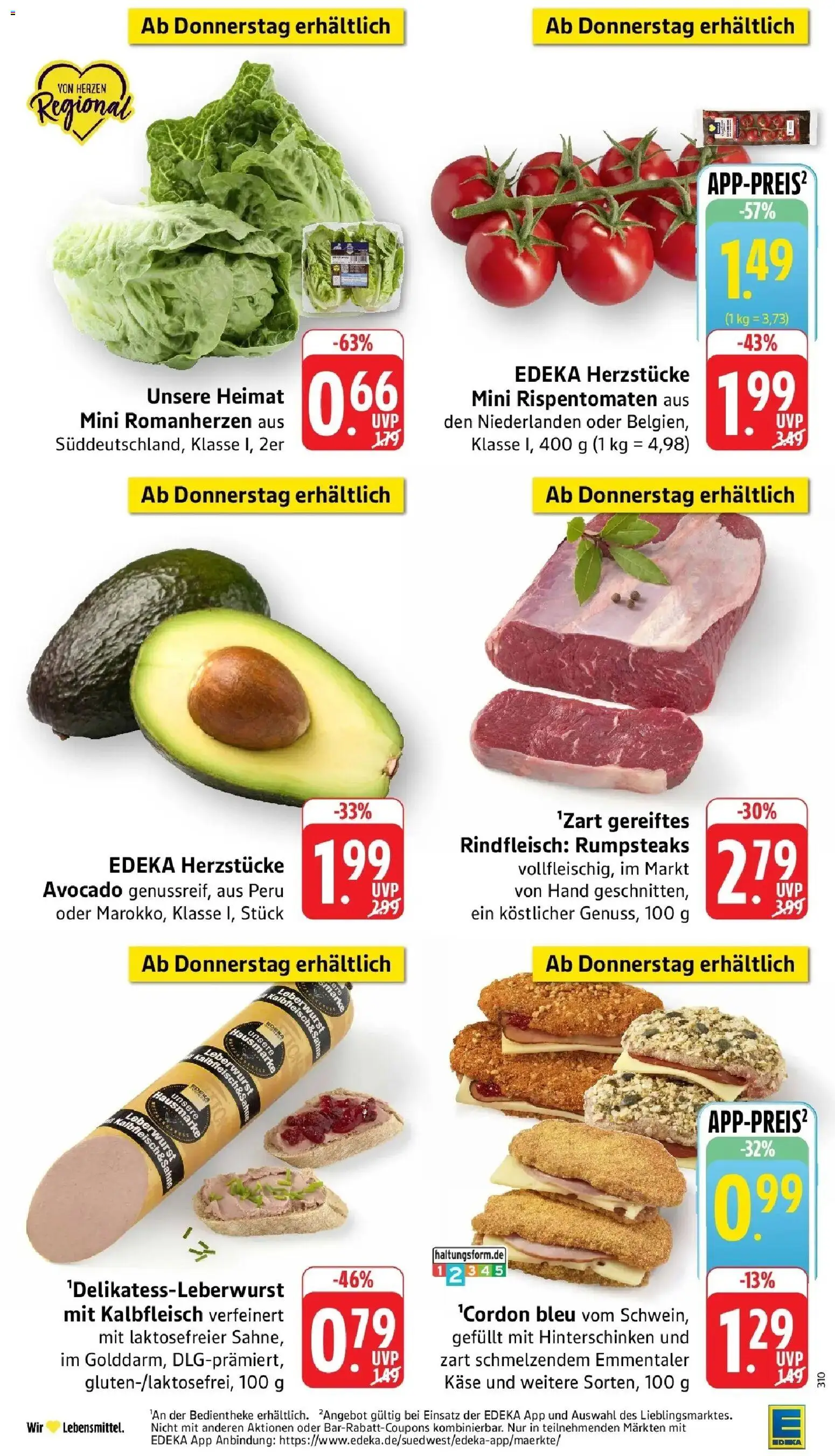 Edeka Prospekt Stockach (ab 05.10.2026) » Angebote Online | Seite: 48 | Produkte: Käse, Avocado, Wurst, Rindfleisch
