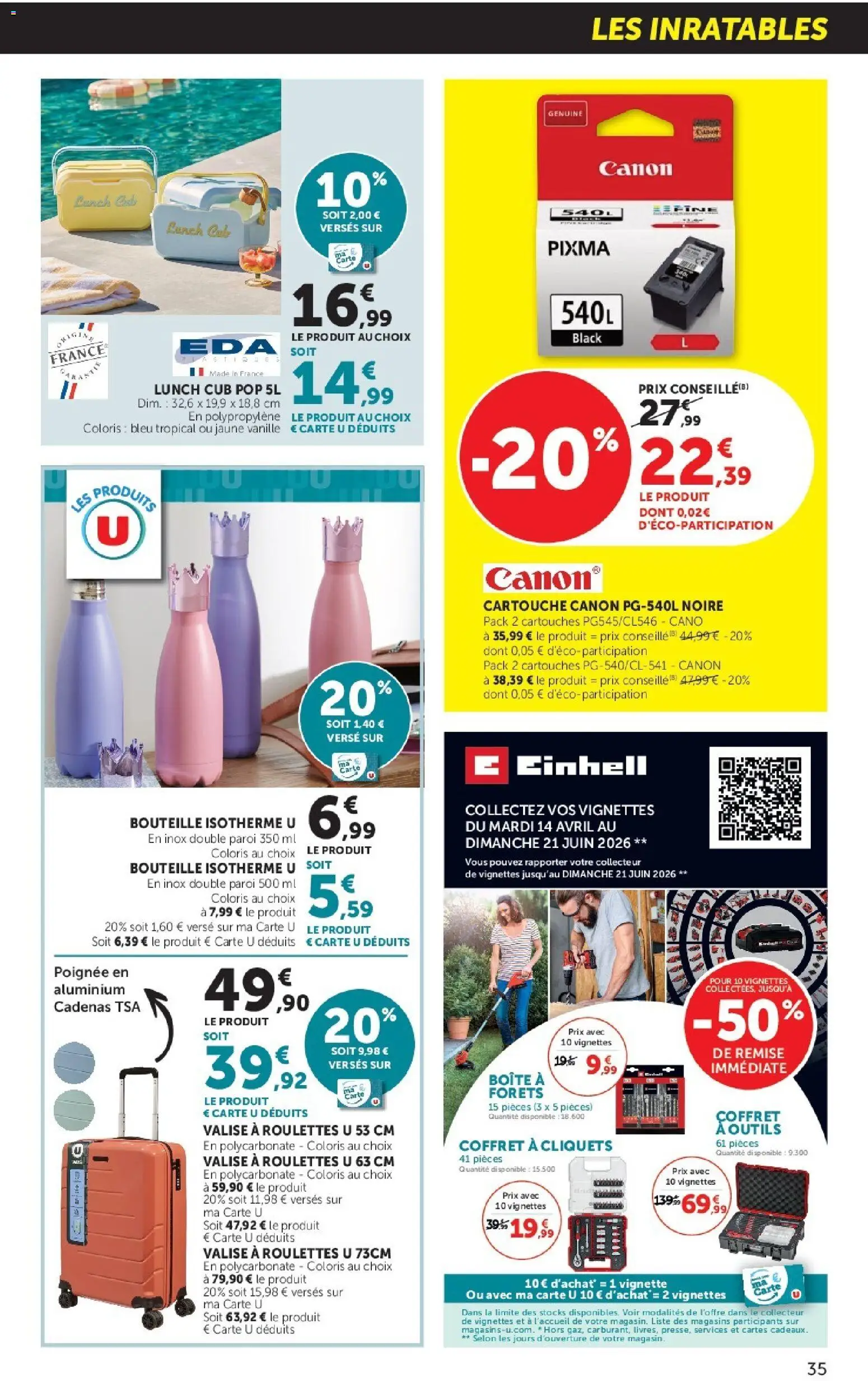 {H1} | Page: 35 | Produits: Cartouche, Valise