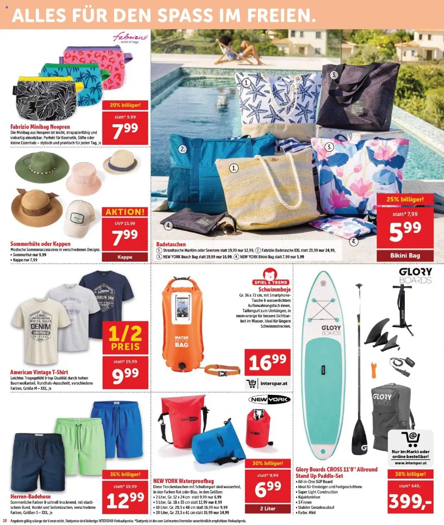 Interspar - Burgenland gültig ab 03.06.2026 | Seite: 18 | Produkte: Kappe, Smartphone, Spiel, Tasche