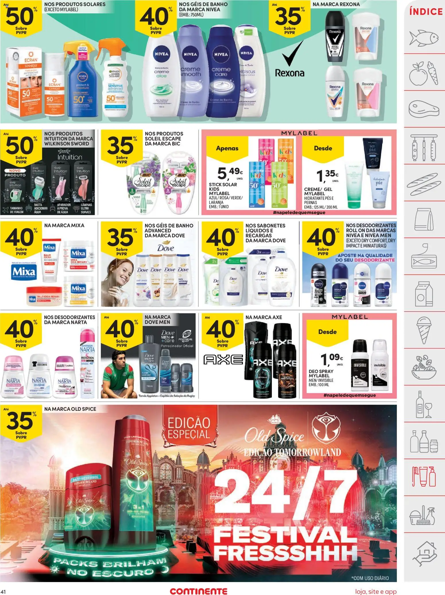 Continente folheto │ válido de 26.05.2026 | Página: 41 | Produtos: Agua, Aparador, Banho, Creme
