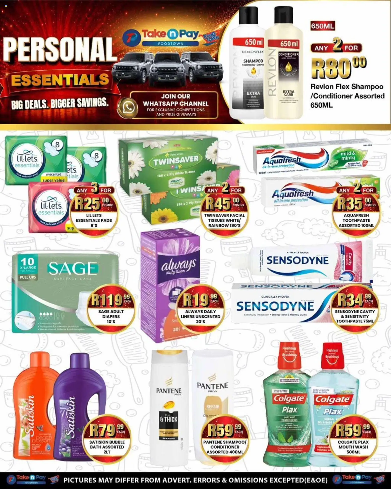 New Take n Pay catalogue – valid from 29/06/2026 | Page: 35 | Products: Shampoo, Conditioner, Toothpaste, Tissues