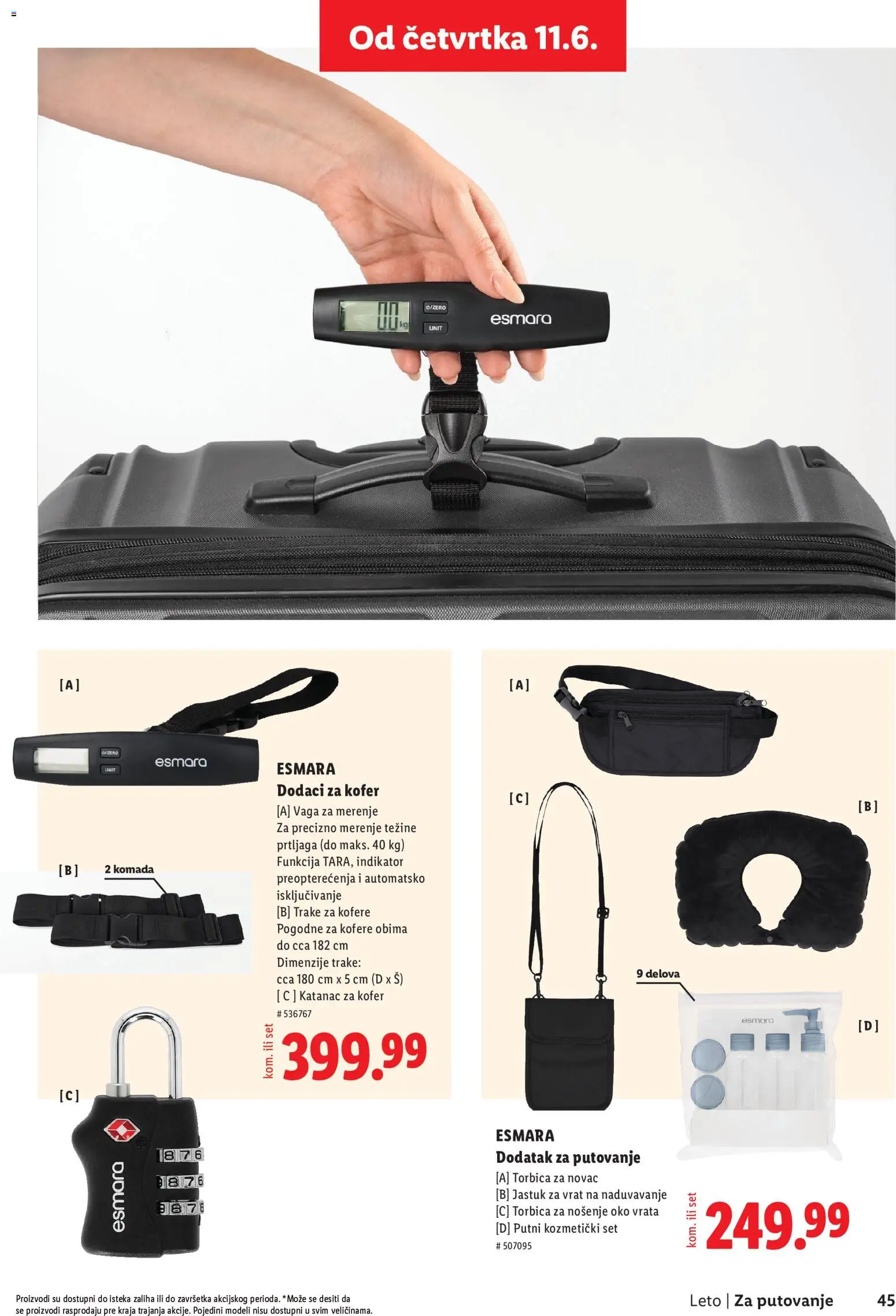Lidl katalog - važi od 28.05.2026 | Strana: 45 | Proizvode: Kofer, Jastuk, Vrata, Vaga