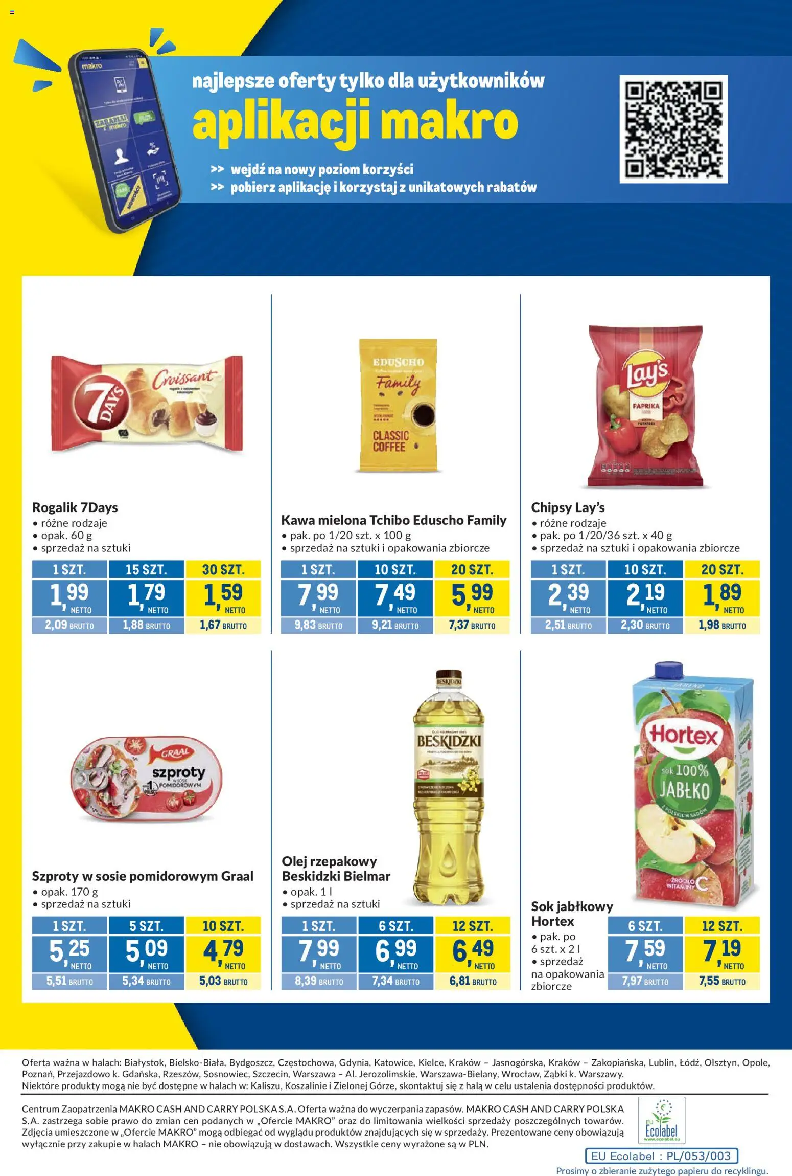 Makro gazetka - Kupujesz więcej płacisz mniej od 29.09.2026 | Strona: 12 | Produkty: Croissant, Sok jabłkowy, 7days, Kawa