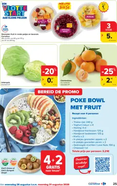 Carrefour folder week 35 - Voorbeeld van een folder van Carrefour, geldig van 26/08/2026 | Pagina: 25 | Producten: Rijst, Honing, Bosbessen, Gesneden fruit