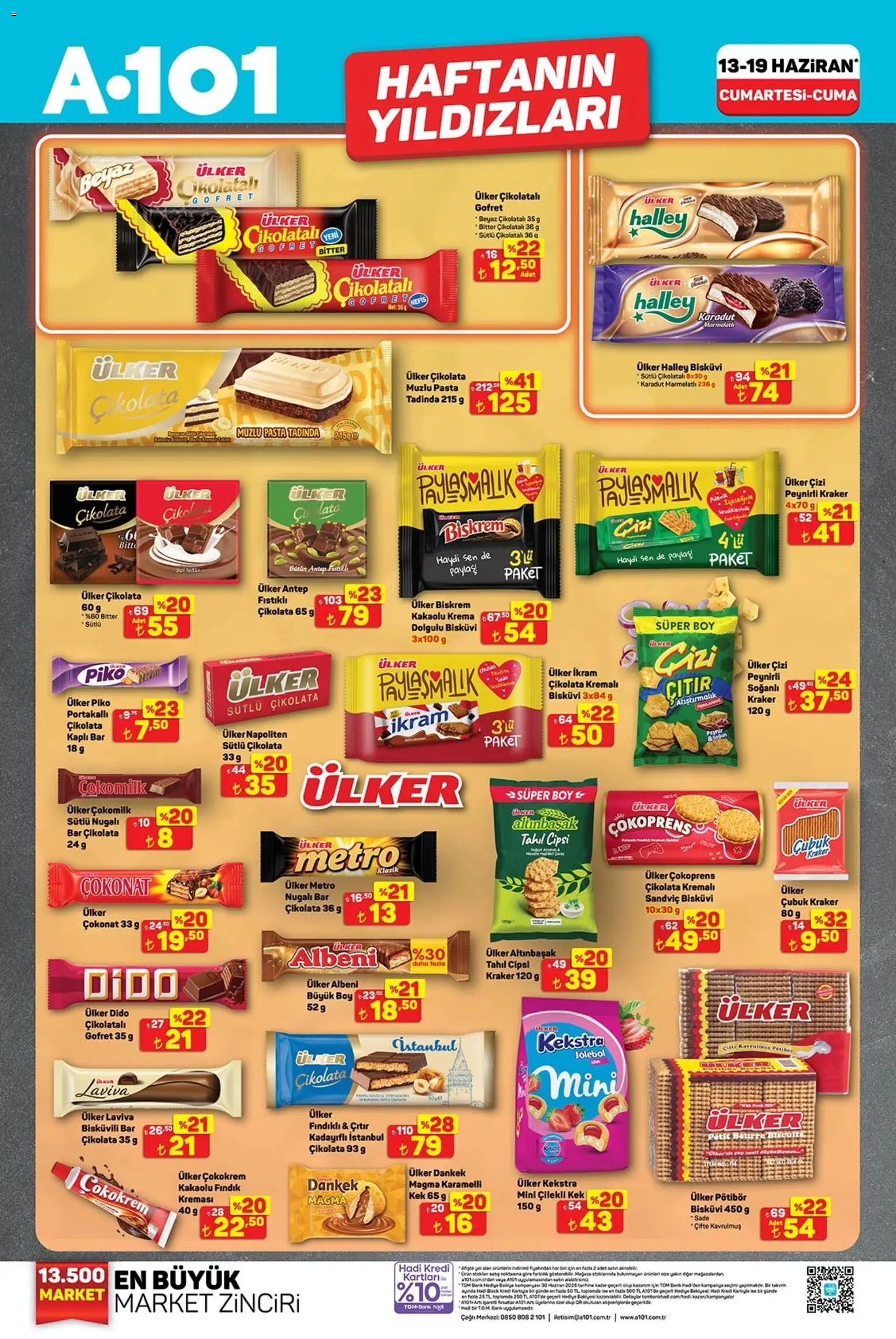 A101 Katalog - 13.06.2026 tarihinden itibaren geçerlidir | Sayfa: 3 | Ürünler: Gofret, Fındık, Krema, Tahıl