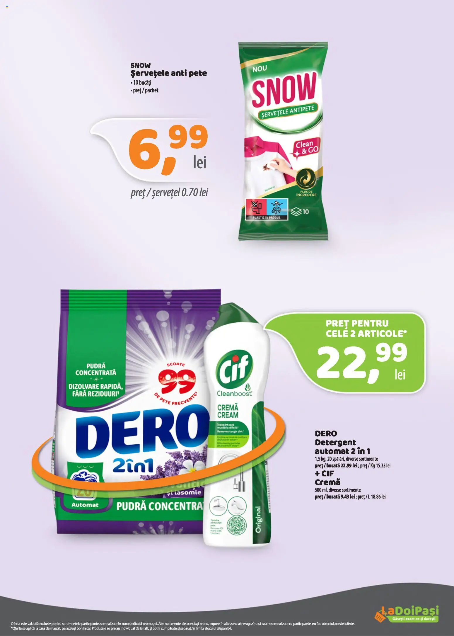 Noul catalog LaDoiPași – valabil de la 16.10.2026 | Pagină: 13 | Produse: Clean, Aplică, Pudră, Detergent