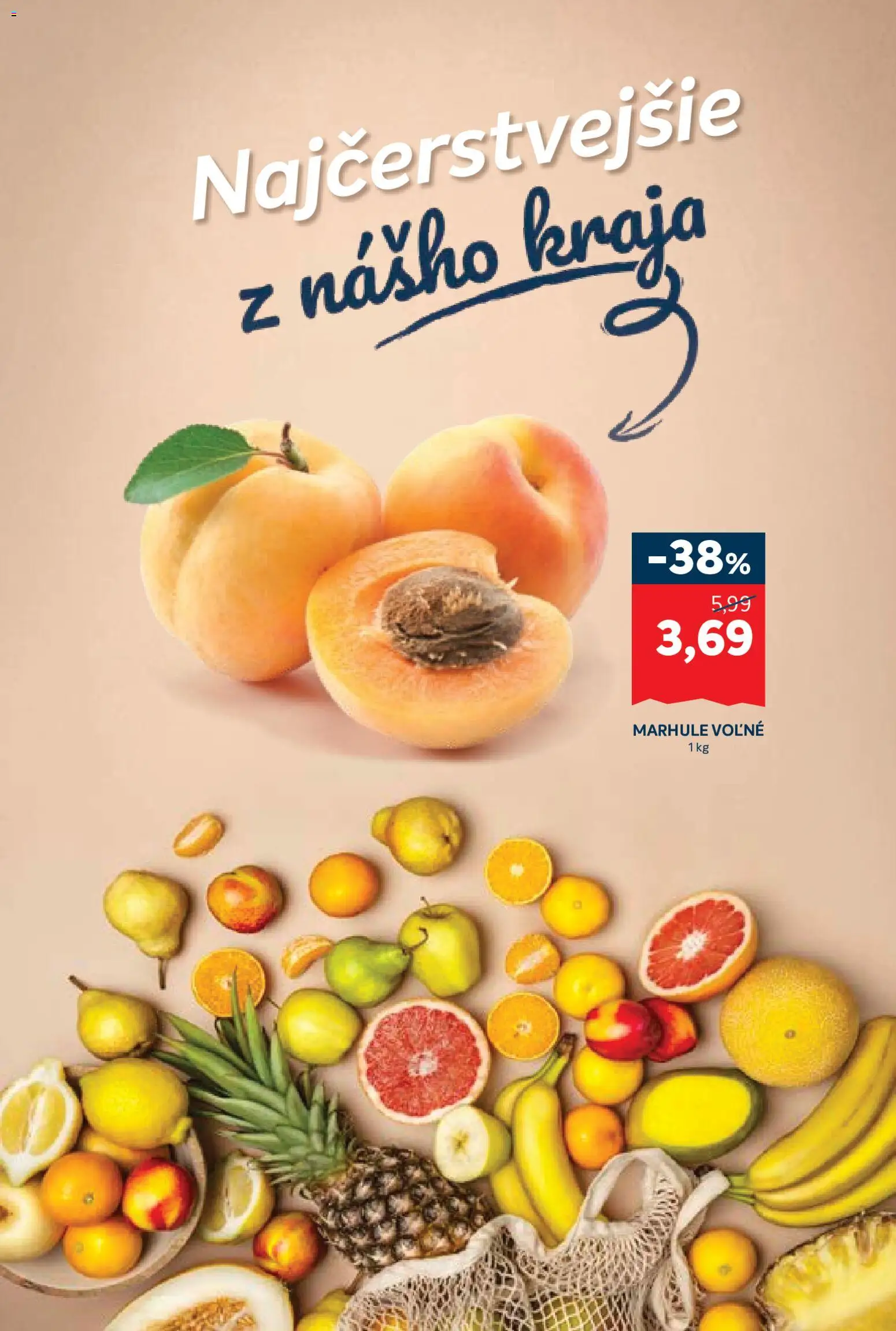 Nové Kraj akcie – leták je platný od 11.06.2026 | Strana: 3 | Produkty: Marhule